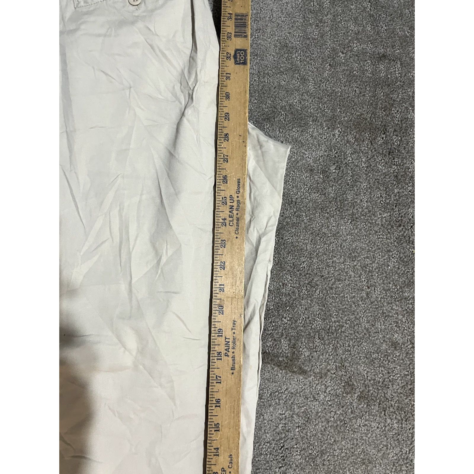 Avenue New York & Company Stretch Pants Women Size 14 Beige Pants Ankle Dress Pants Tapered Flat Front Pockets 28 in Inseam Regular Value: Avenue Womens Size 36" / US 14 / IT 50 - 6 Thumbnail