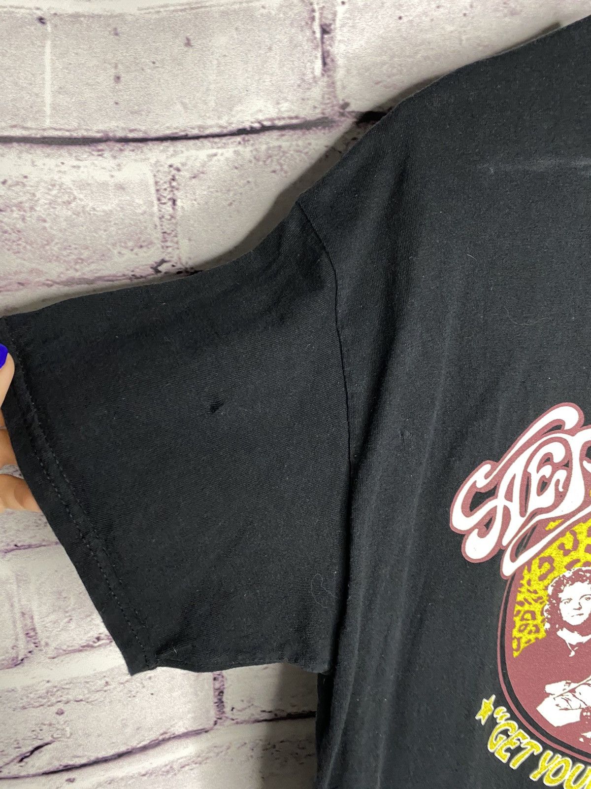 Aerosmith Men's Aero Smith Get Your Wings US Tour 74 Reprint Tee Size US L / EU 52-54 / 3 - 4 Thumbnail