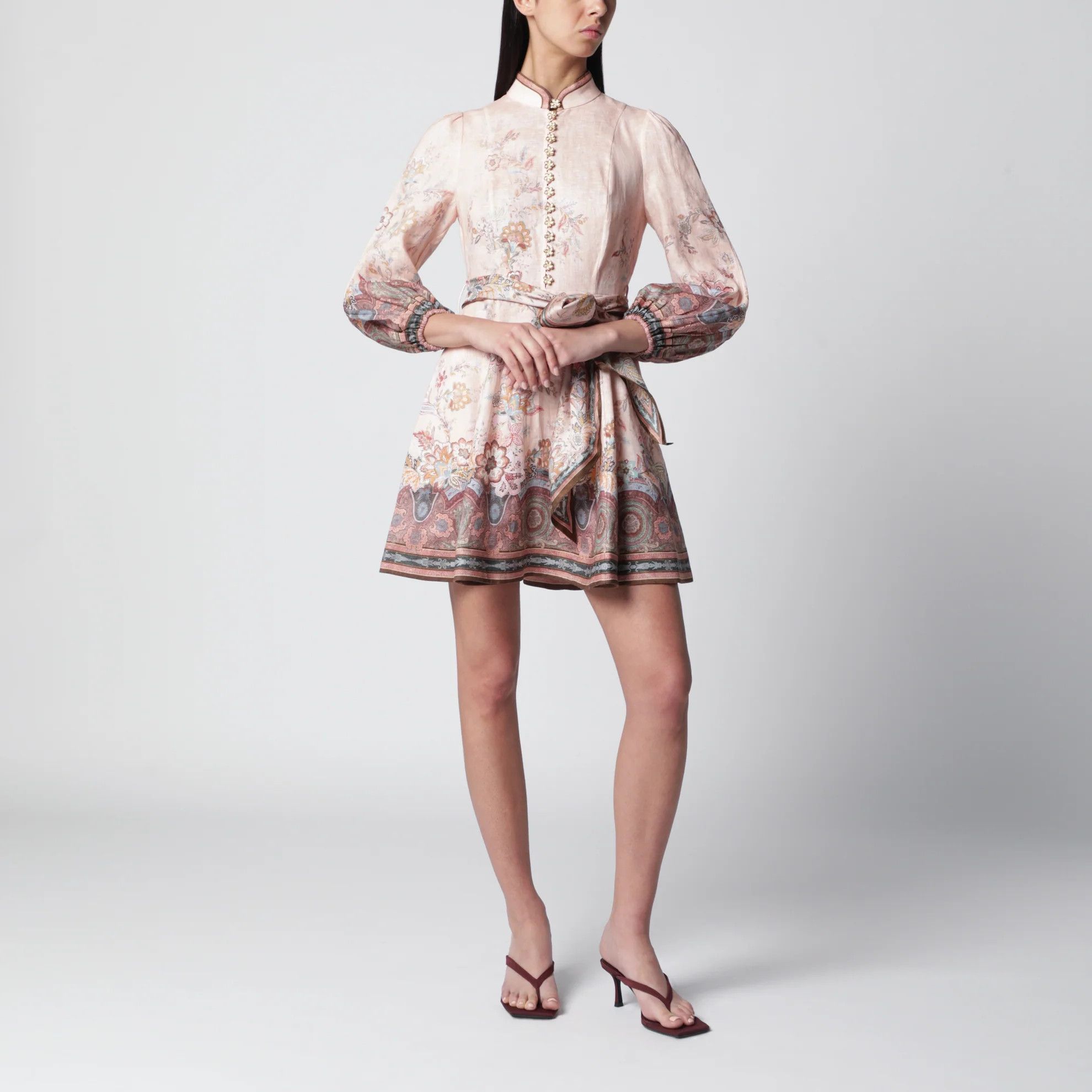 Zimmermann o1d2blof0526 Mini Dress in Pink Size M / US 6-8 / IT 42-44 - 1 Thumbnail