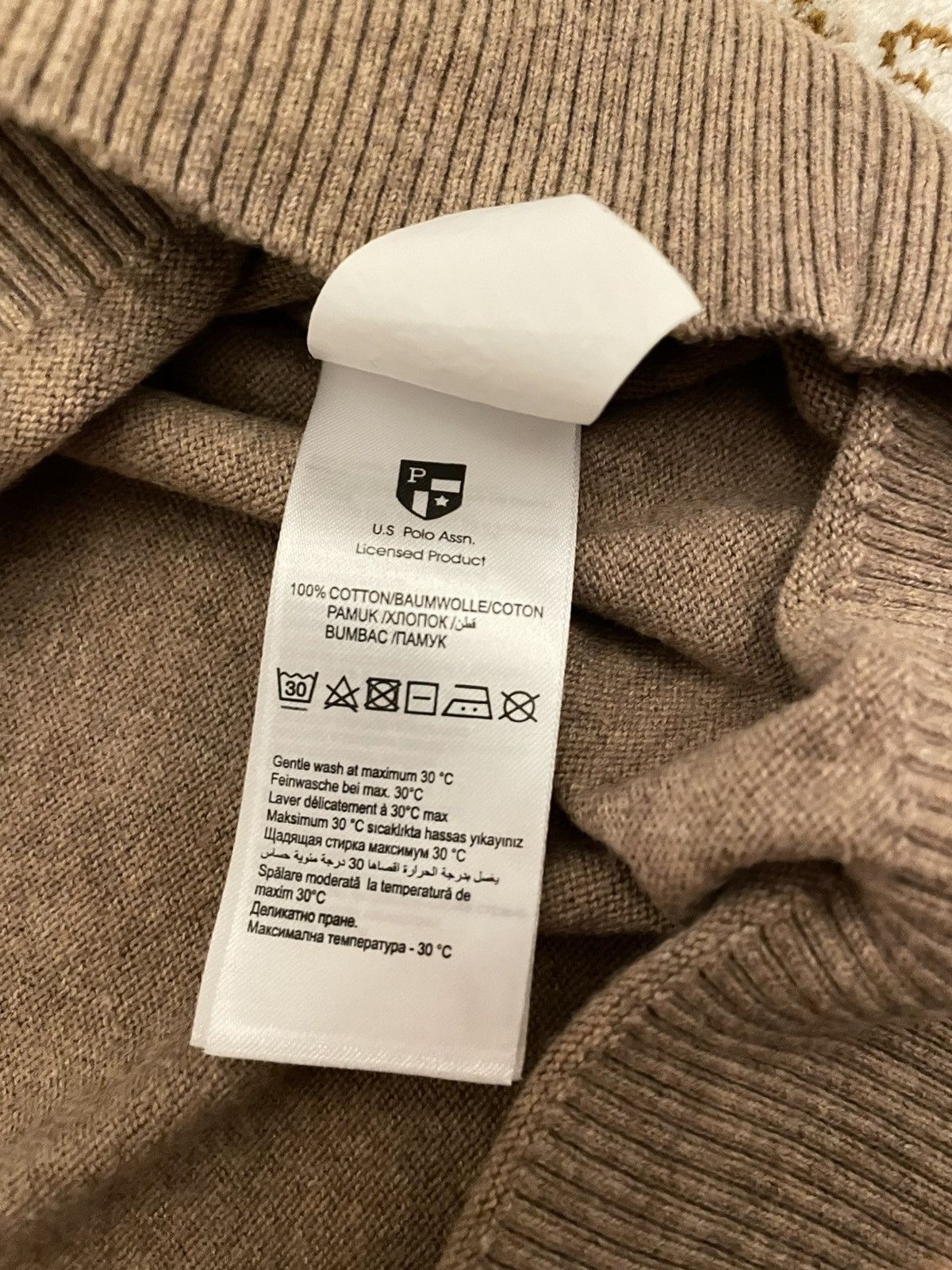 U.S. Polo Assn. Beige sweater Size US XS / EU 42 / 0 - 5 Thumbnail