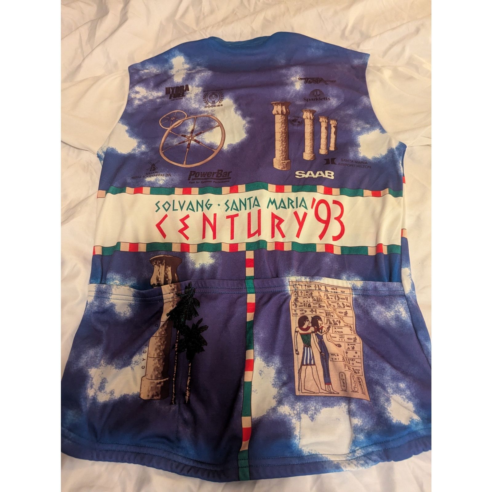 Toga Vtg Toga Solvang Century Santa Maria 1993 Cycling Jersey Med Size US M / EU 48-50 / 2 - 4 Thumbnail