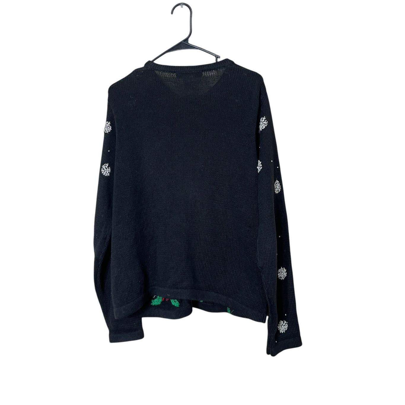 Other Vintage Victoria Jones Christmas Cardigan Sweater Beaded Emb Size M / US 6-8 / IT 42-44 - 4 Thumbnail