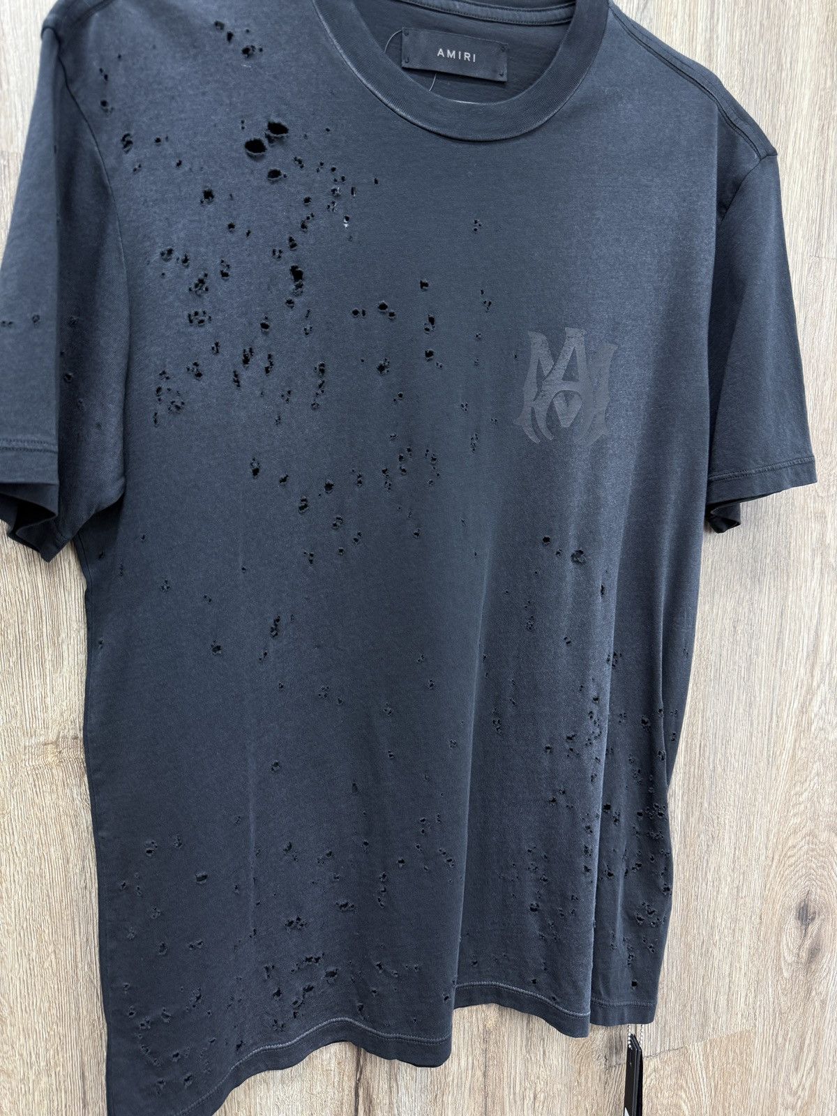 Amiri Amiri Black Shotgun Short Sleeve Size US S / EU 44-46 / 1 - 4 Thumbnail