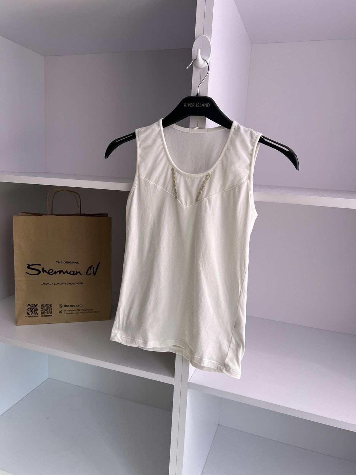 La Perla × Vintage Vintage La Perla Women's white Sleeveless Size S / US 4 / IT 40 - 2 Thumbnail