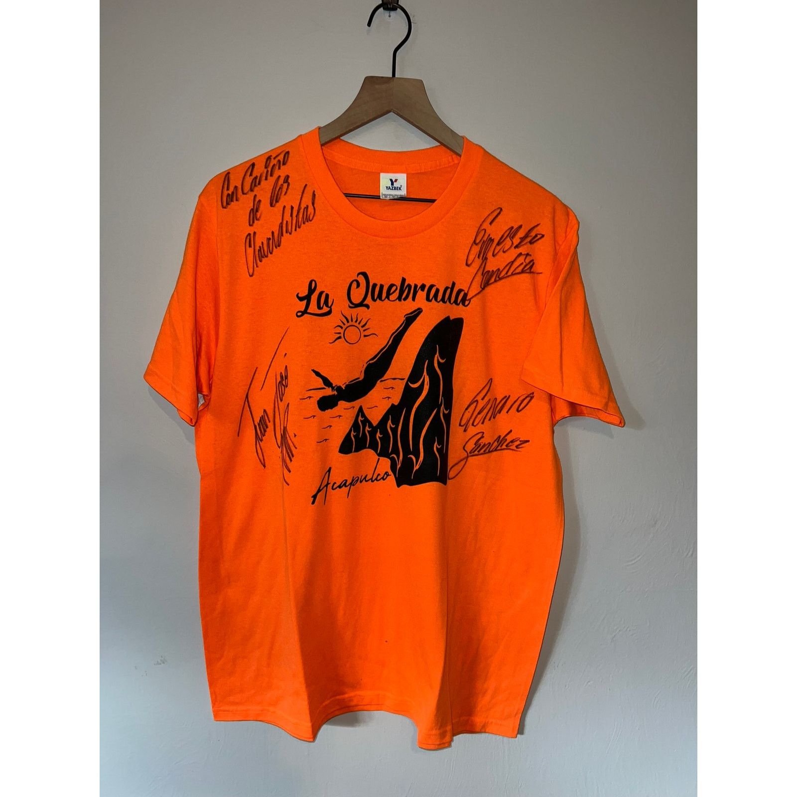 Vintage Y2K La Quebrada Acapulco Beach Orange Diving Dive Shirt XL Size US XL / EU 56 / 4 - 1 Thumbnail