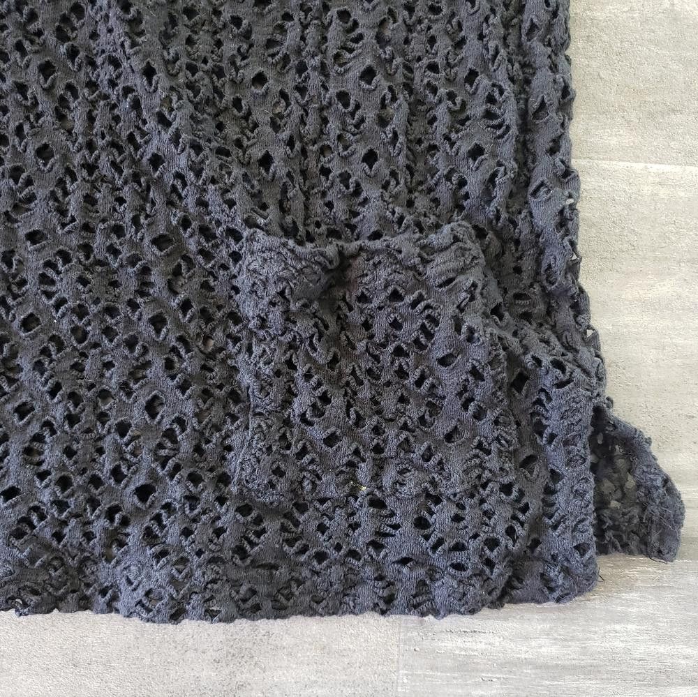 Designer Black Pocket Detailed Undercover Beachwear Cover Up Size ONE SIZE - 3 Thumbnail