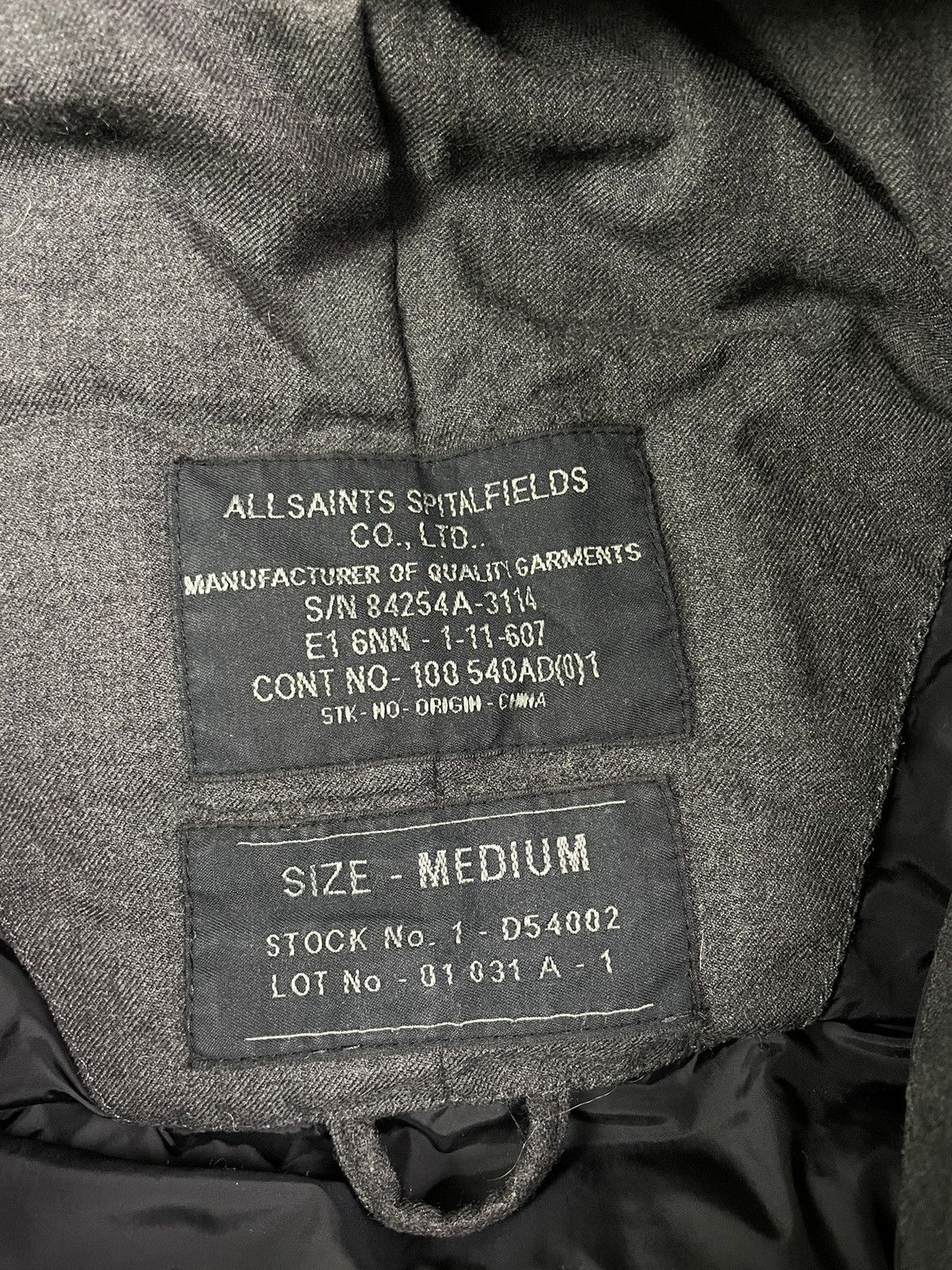 Allsaints Y2K Allsaints Vintage Washed Down Puffer Full Zip Vest Size US M / EU 48-50 / 2 - 5 Thumbnail