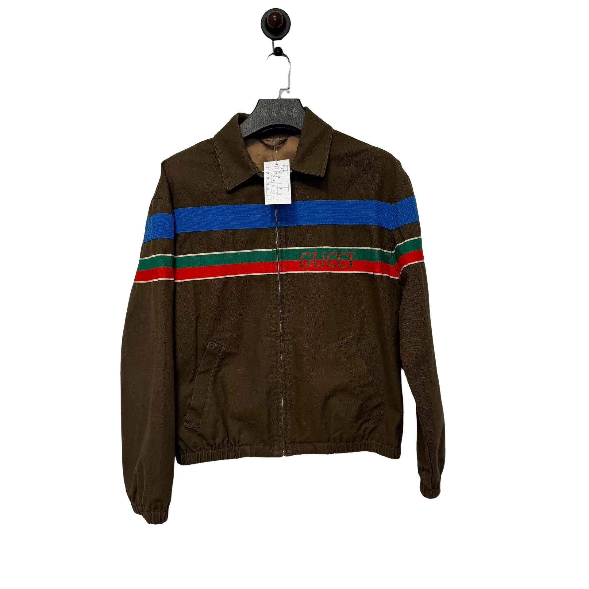 Gucci Gucci Striped Zip-Up Jacket Size 46 | Grailed