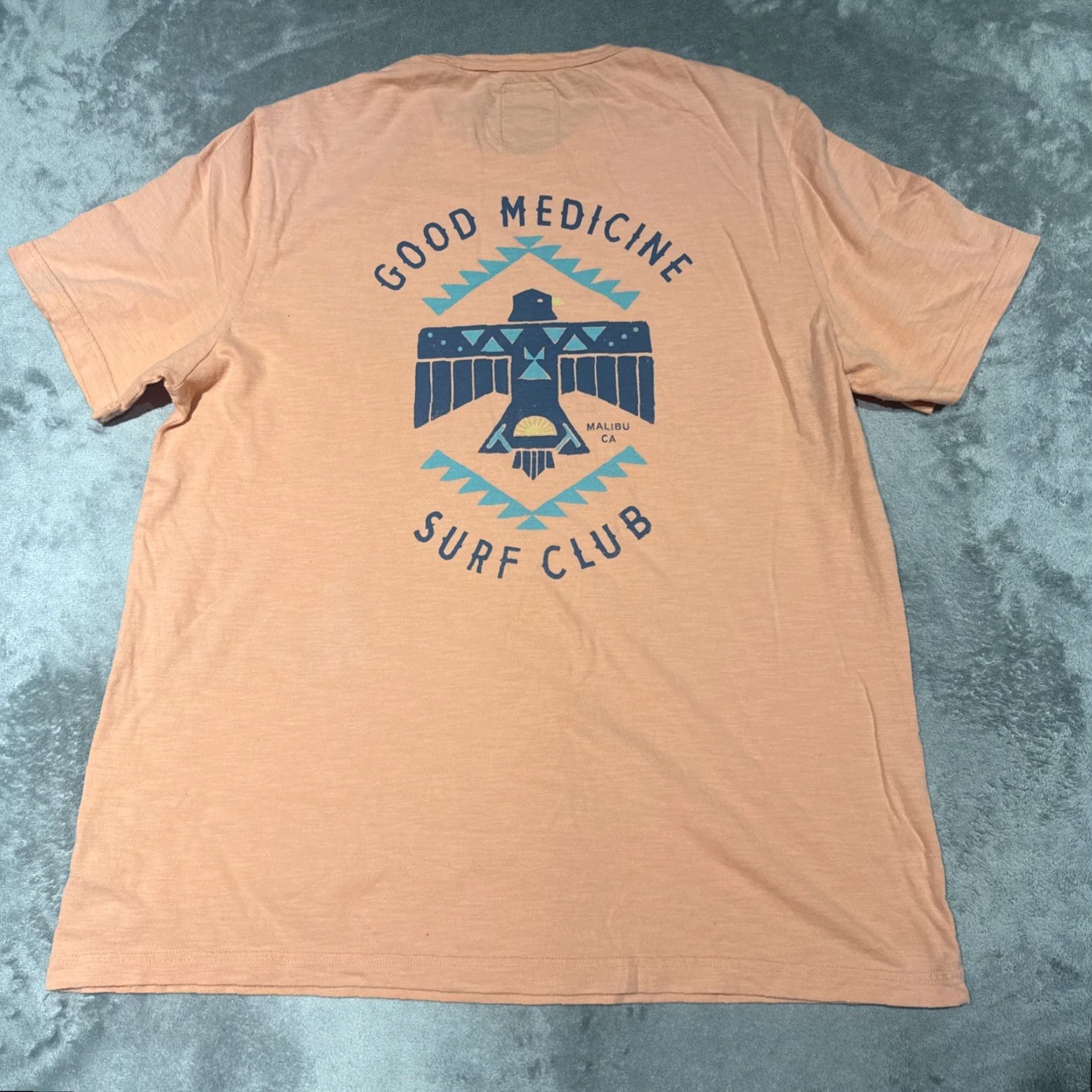 Faherty Faherty T Shirt Men’s XL Artist Series Good Medicine Surf Club Pink Men T-Shirt Short Sleeve Pink Beach Outdoor Classic Size US XL / EU 56 / 4 - 5 Thumbnail