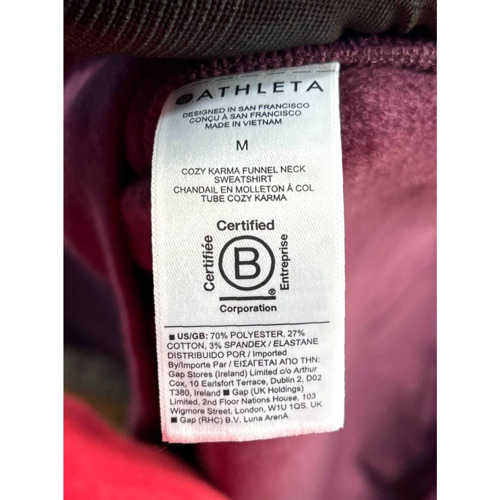 Athleta Athleta Sweater Womens M Purple Turtleneck Pullover Knit Long Sleeve Casual Winter Fall Spring Size M / US 6-8 / IT 42-44 - 4 Thumbnail