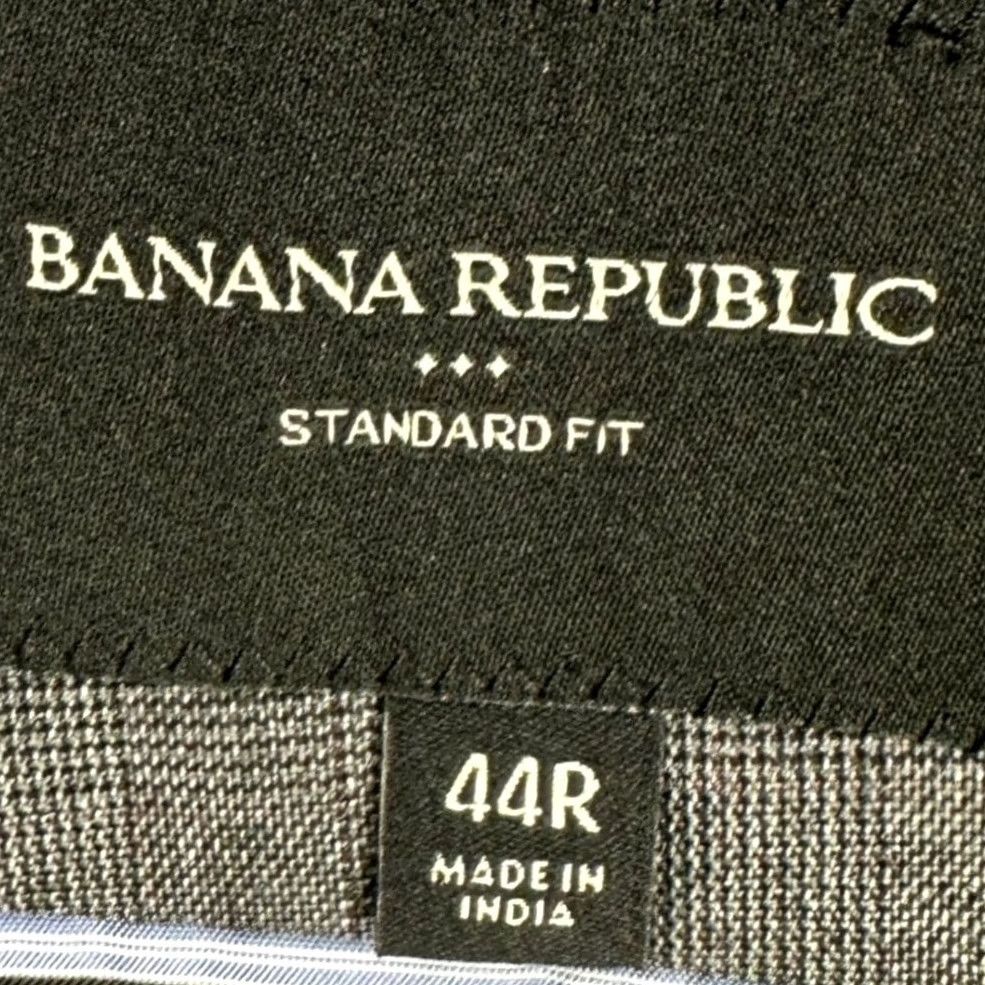 Banana Republic Banana Republic Blazer Sport Coat Men 44R Gray Glenn Plaid Standard Fit 2 Button Shirt? Size 44R - 5 Thumbnail