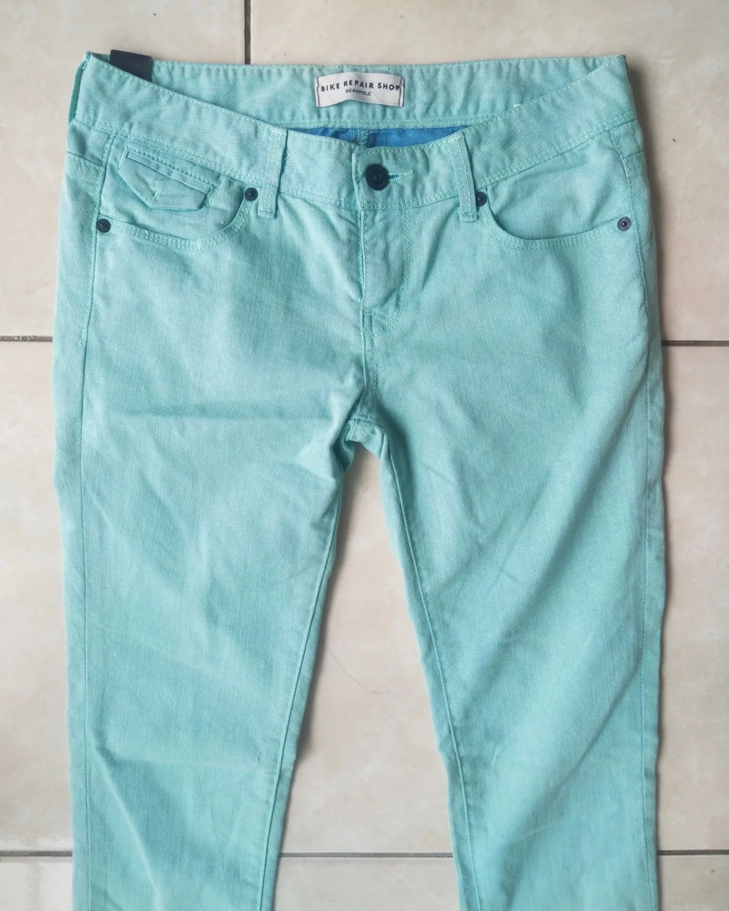BEANPOLE Beanpole Bike Repair Shop Cyan Chino Pants Size 27" / US 4 / IT 40 - 4 Thumbnail