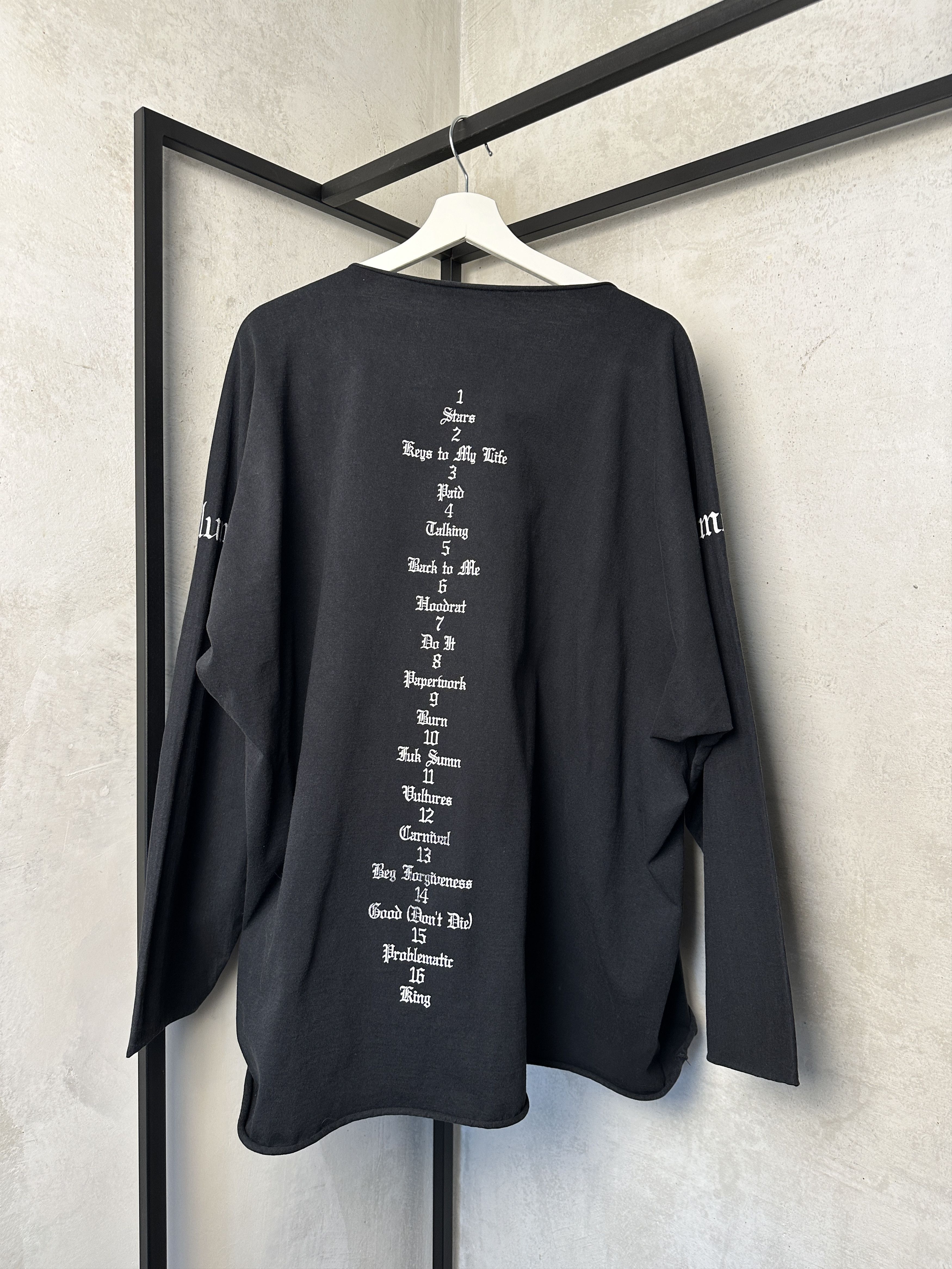 Kanye West Yeezy Vultures Black Long-Sleeve Shirt Size US L / EU 52-54 / 3 - 5 Thumbnail