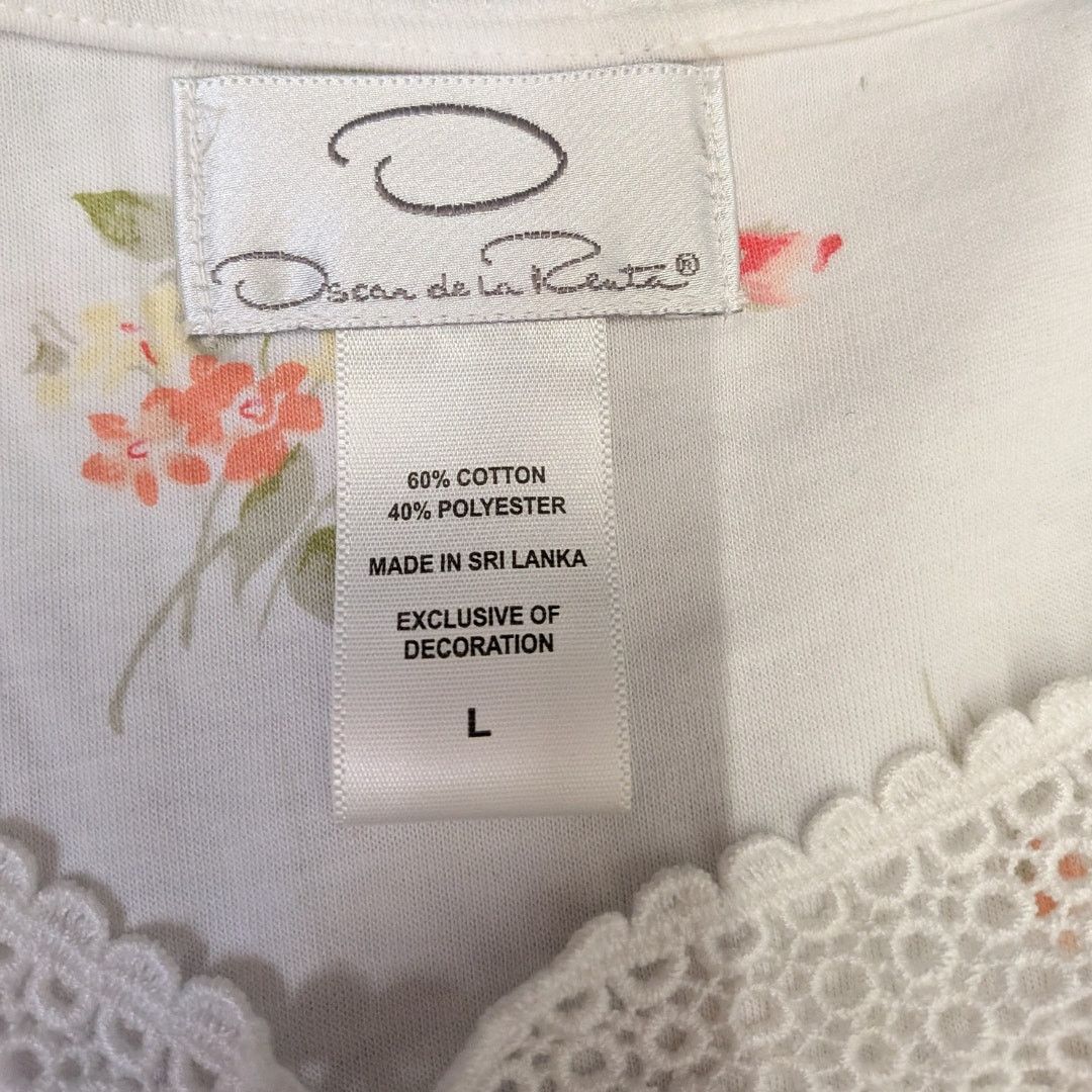 Oscar De La Renta Oscar de la Renta Cottagecore Floral Pajama Set | Women's L Size ONE SIZE - 2 Thumbnail