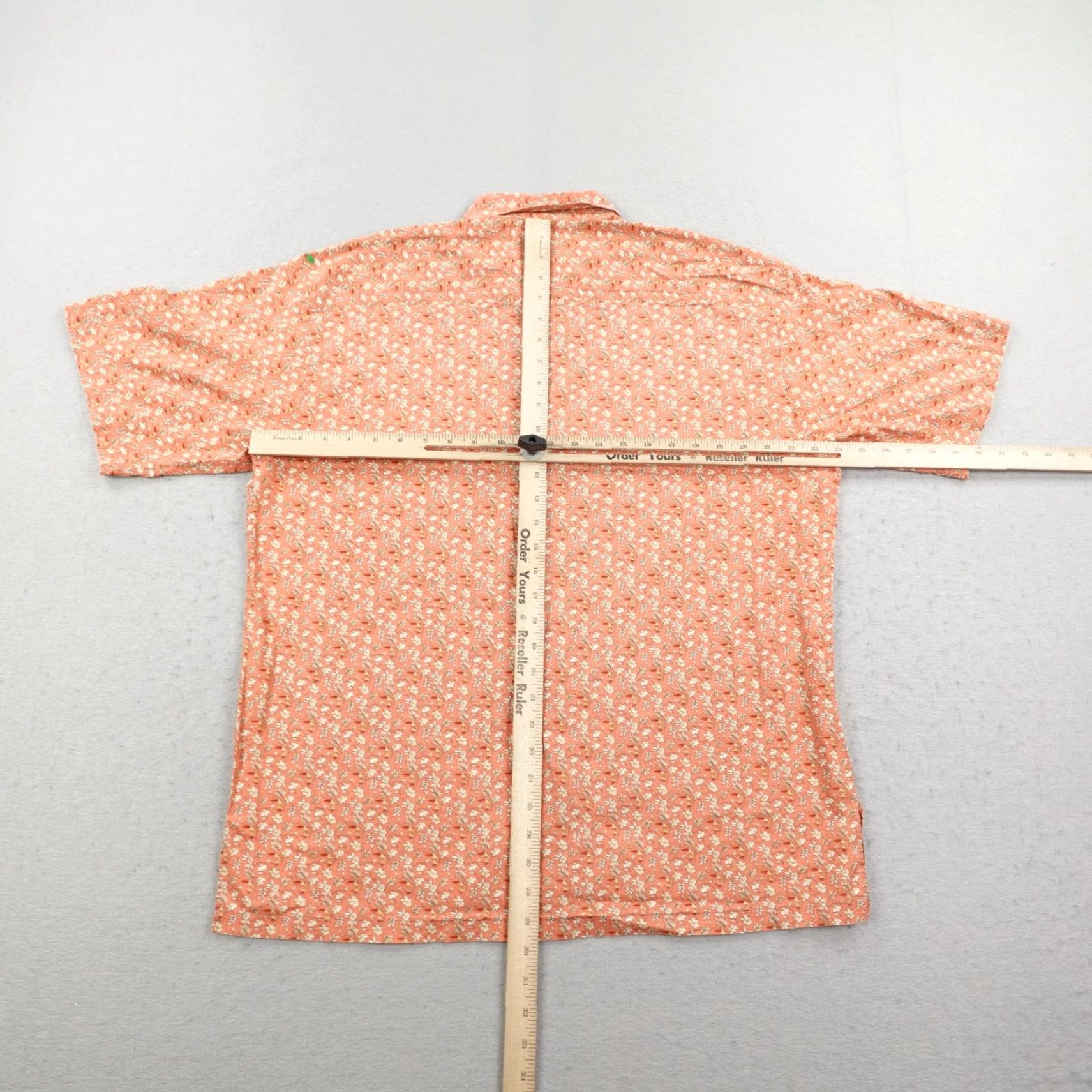 Tori Richard Tori Richard Shirt Mens XL Orange Floral Hawaiian Camp Button-Up Tropical Beach Casual Mens Size US XL / EU 56 / 4 - 5 Thumbnail