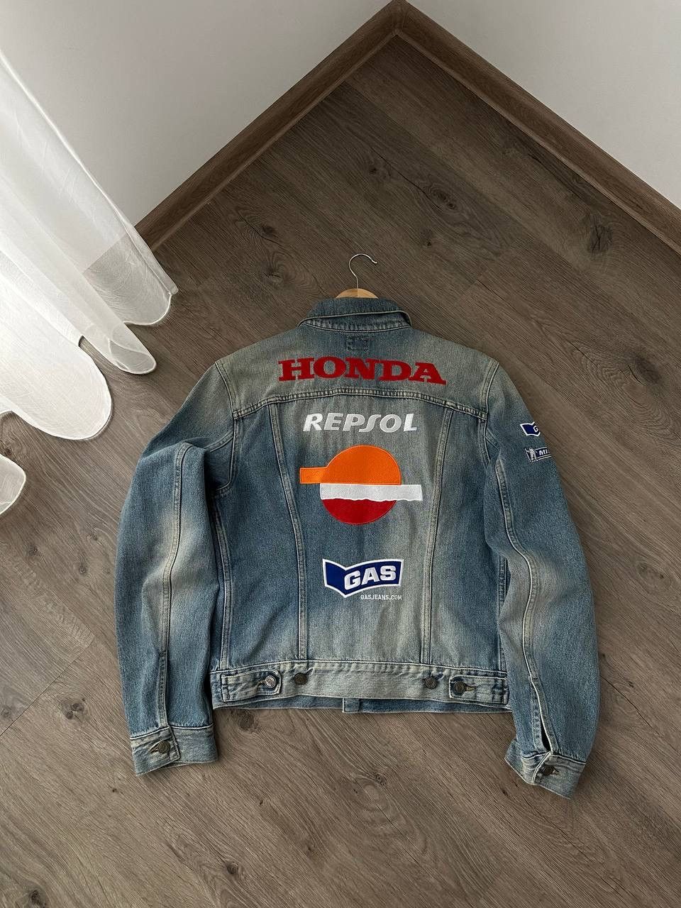Honda × Vintage Vintage Honda Repsol GAS Racing Denim Jacket Size US M / EU 48-50 / 2 - 5 Thumbnail