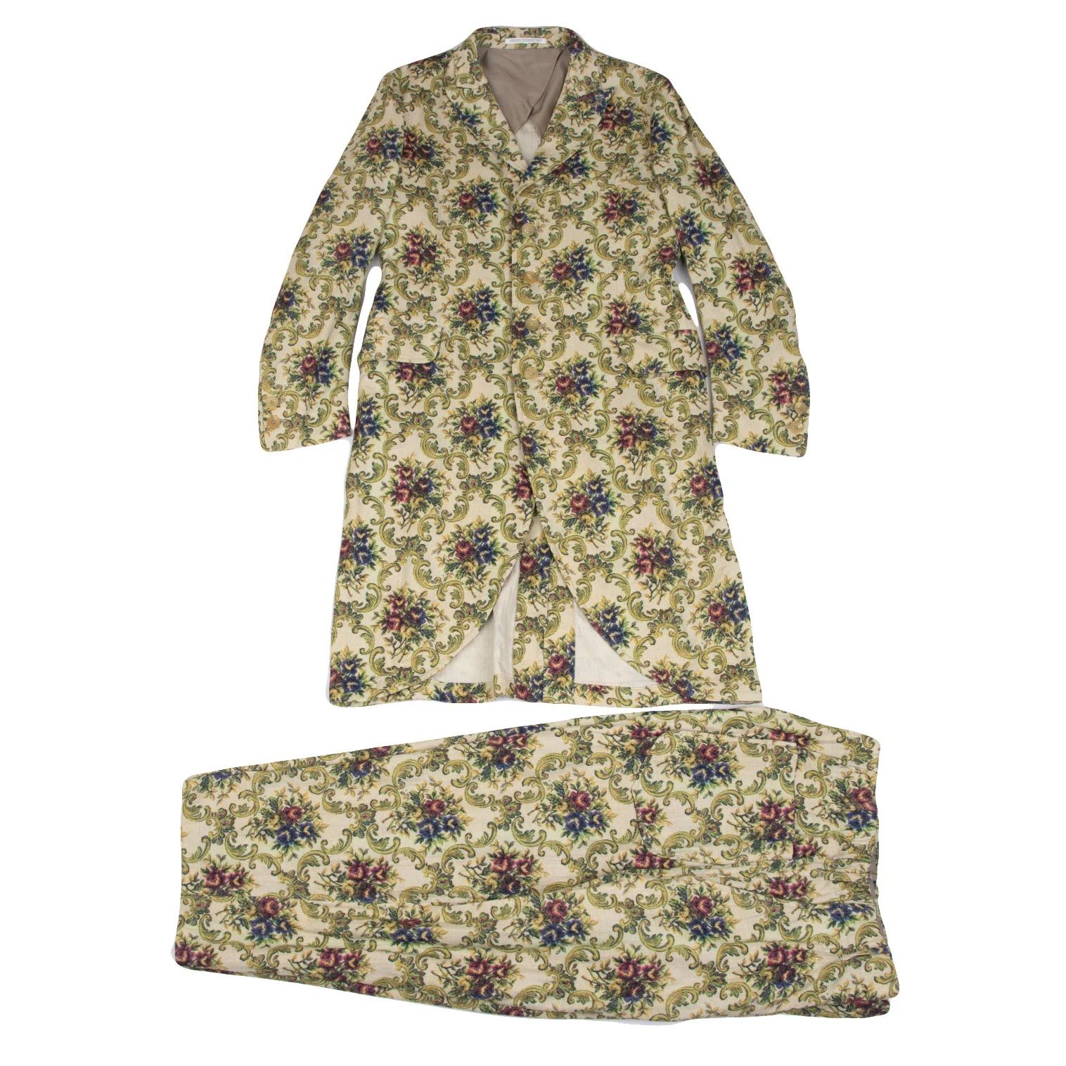 Yohji Yamamoto Yohji Yamamoto Cotton Floral Print Wide Pants Size US 32 / EU 48 - 13 Thumbnail