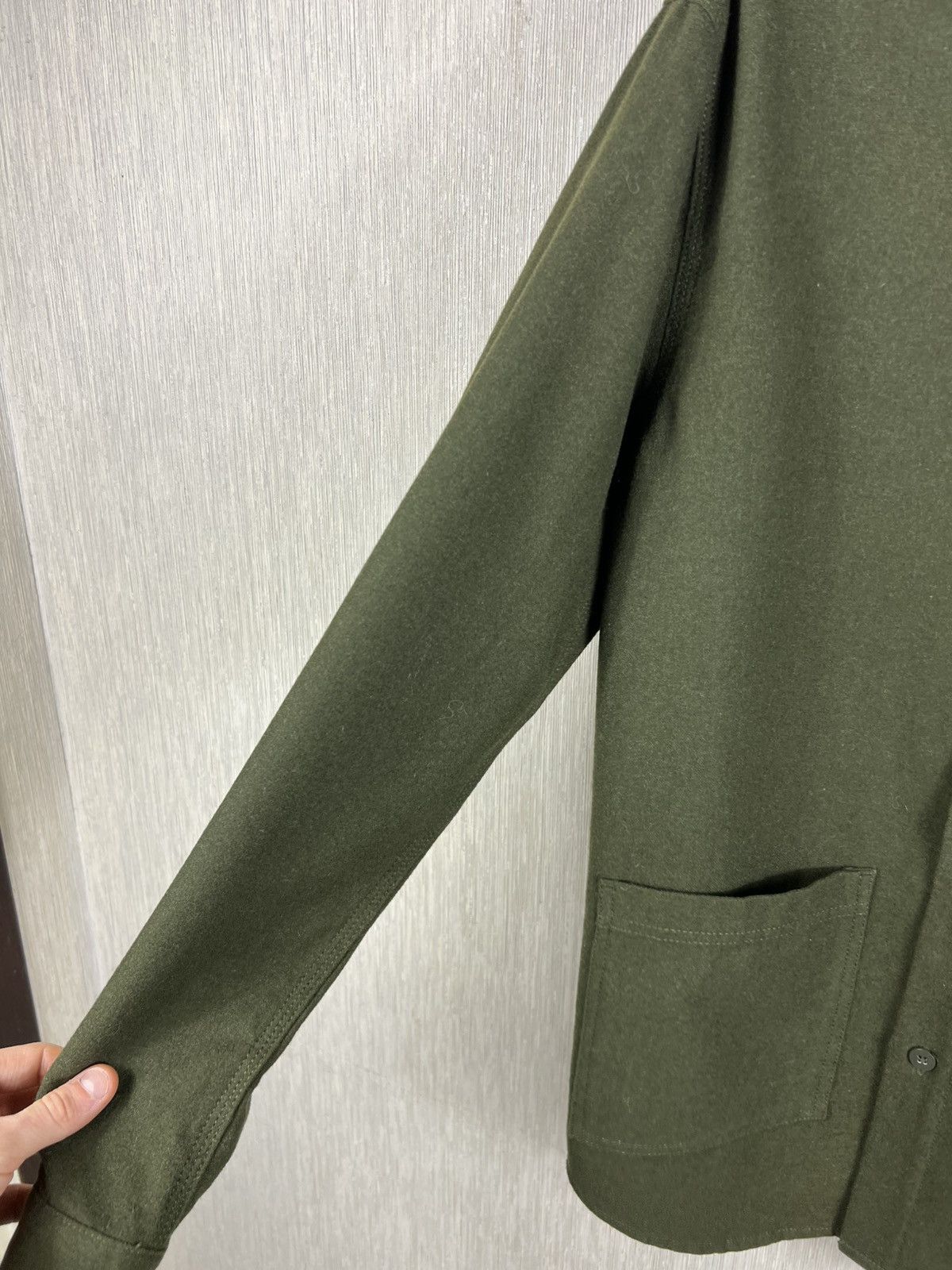 Han Kjobenhavn Archival Han Kjøvenhavn public shirt wool over shirt army Size US M / EU 48-50 / 2 - 9 Thumbnail