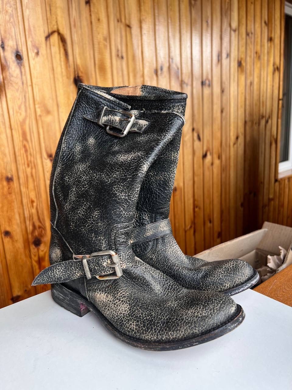 If Six Was Nine Marlboro Cowboy Distressed Ankle boots Vintage A.S. 98 Style Size US 5.5 / EU 38 - 2 Thumbnail