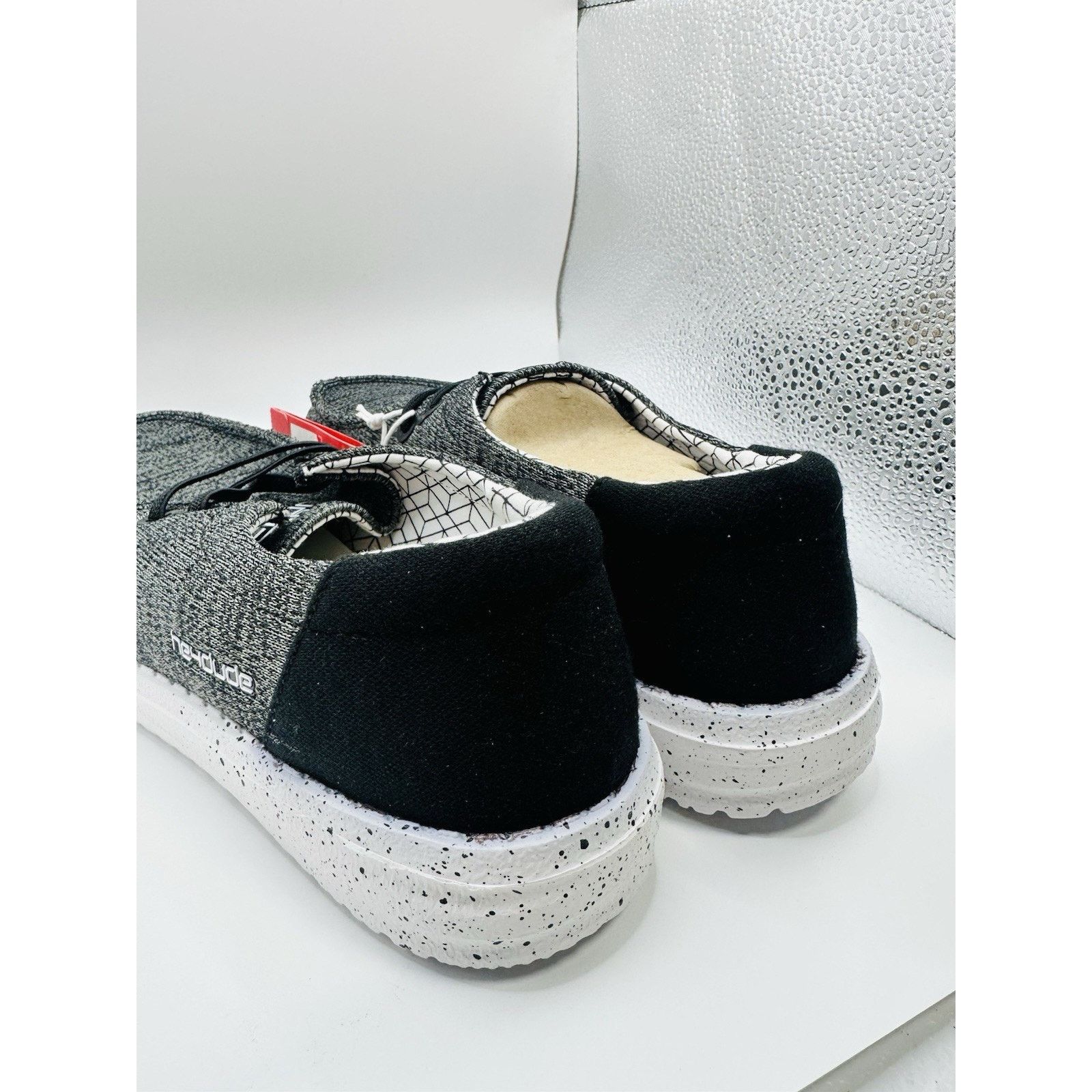 Other Size 7 - Hey Dude Women's Wendy Rise Sox-Total Black Silver Size US 7 / IT 37 - 6 Thumbnail