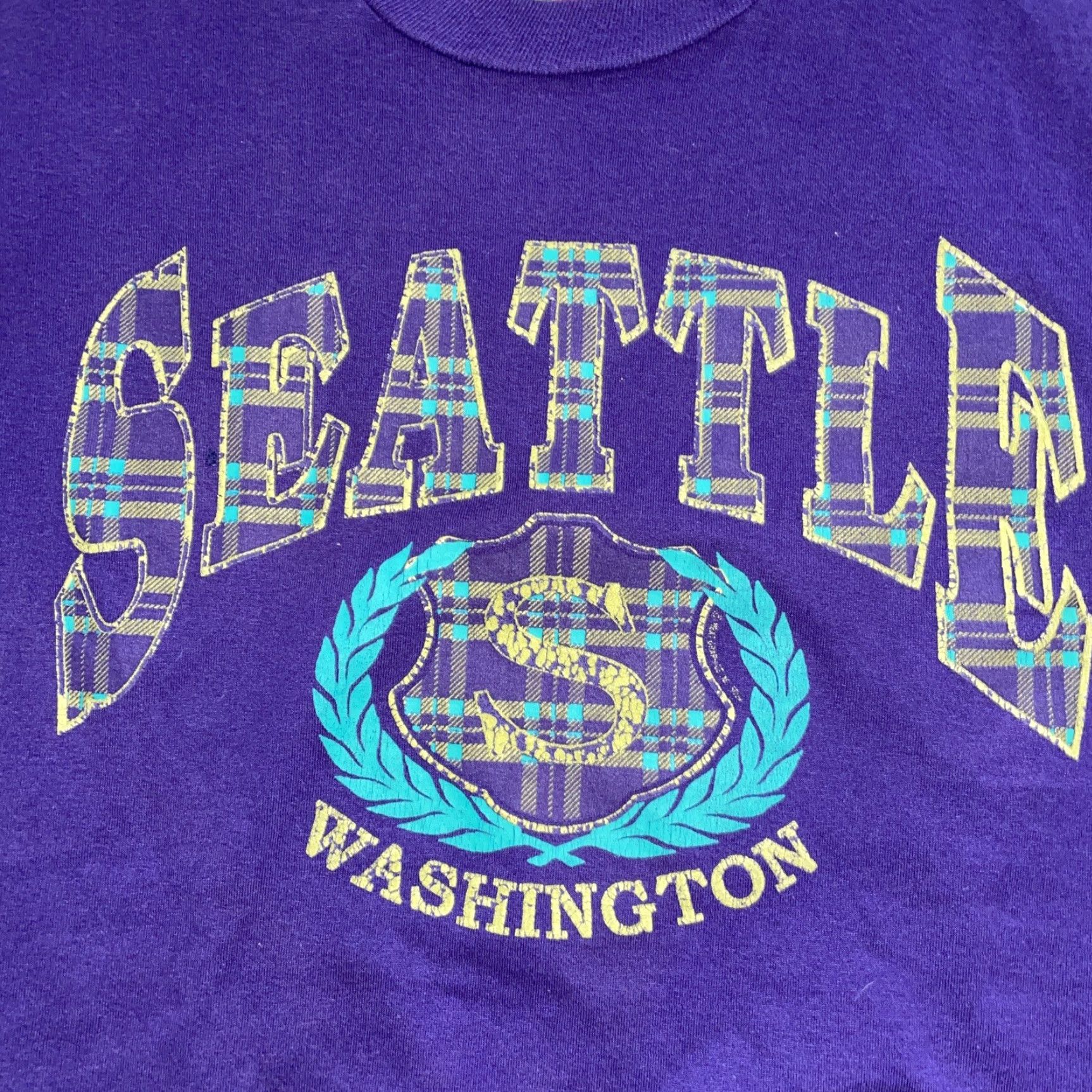 Jerzees VINTAGE Jerzees Purple Seattle T-Shirt Mens M USA Purple Seattle T-Shirt Mens M USA Size US M / EU 48-50 / 2 - 2 Thumbnail