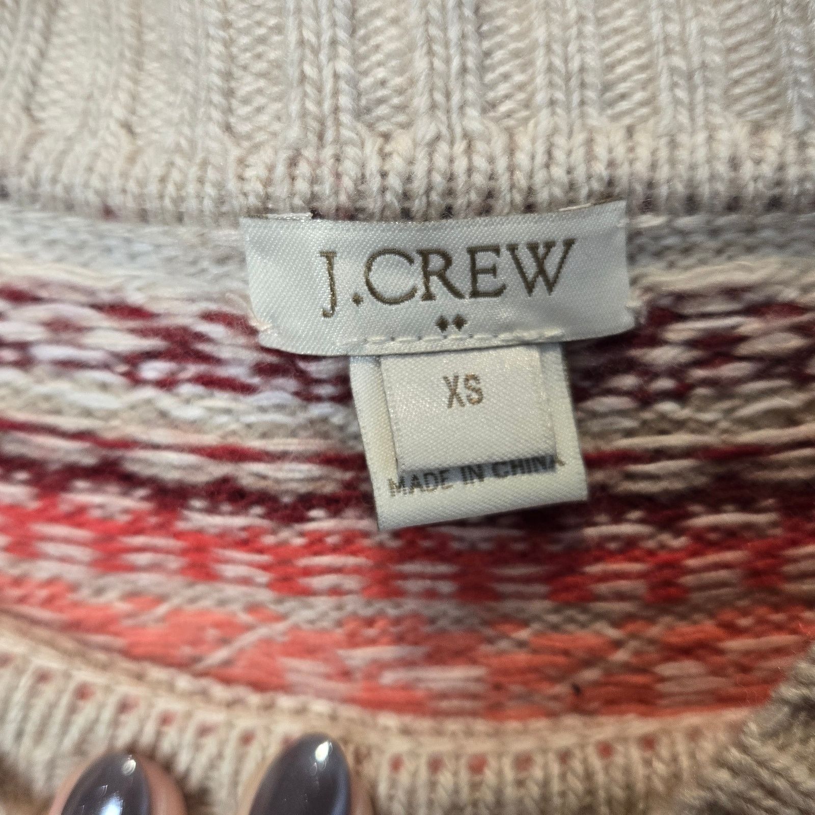 J.Crew J. Crew Fair Isle striped sweater sz XS wool blend Size XS / US 0-2 / IT 36-38 - 2 Thumbnail