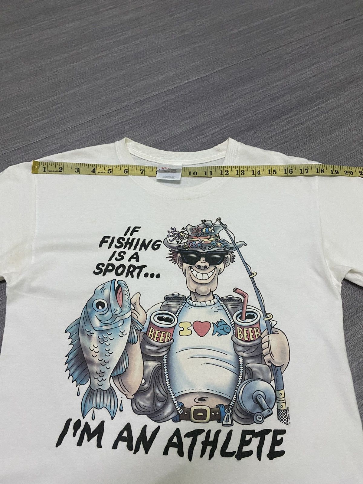 Vintage Vintage Fishing Lover Nice Graphic Tee Size US S / EU 44-46 / 1 - 14 Thumbnail
