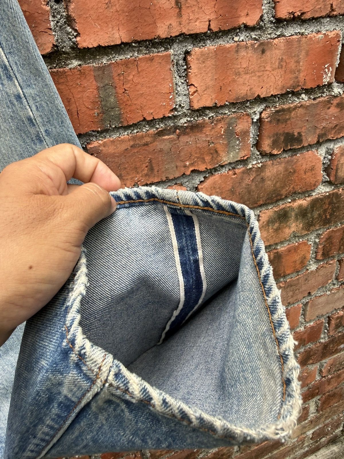 Levi's Vintage Clothing W32x29.5 Vintage levi’s 501 redline made in USA repaired Size US 32 / EU 48 - 6 Thumbnail