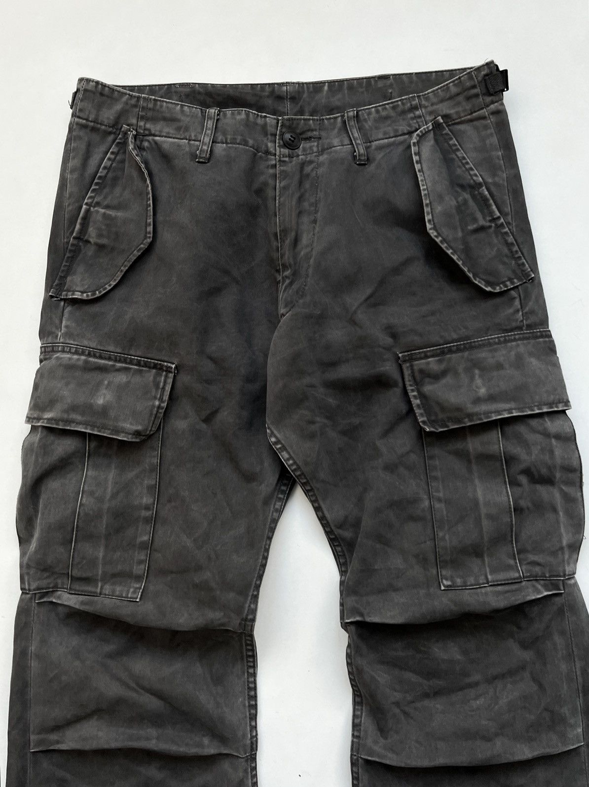 Attachment 🔥Attachment Kazuyuki Kumagai Heavy Twill Canvas Flared Pants Size US 30 / EU 46 - 5 Thumbnail