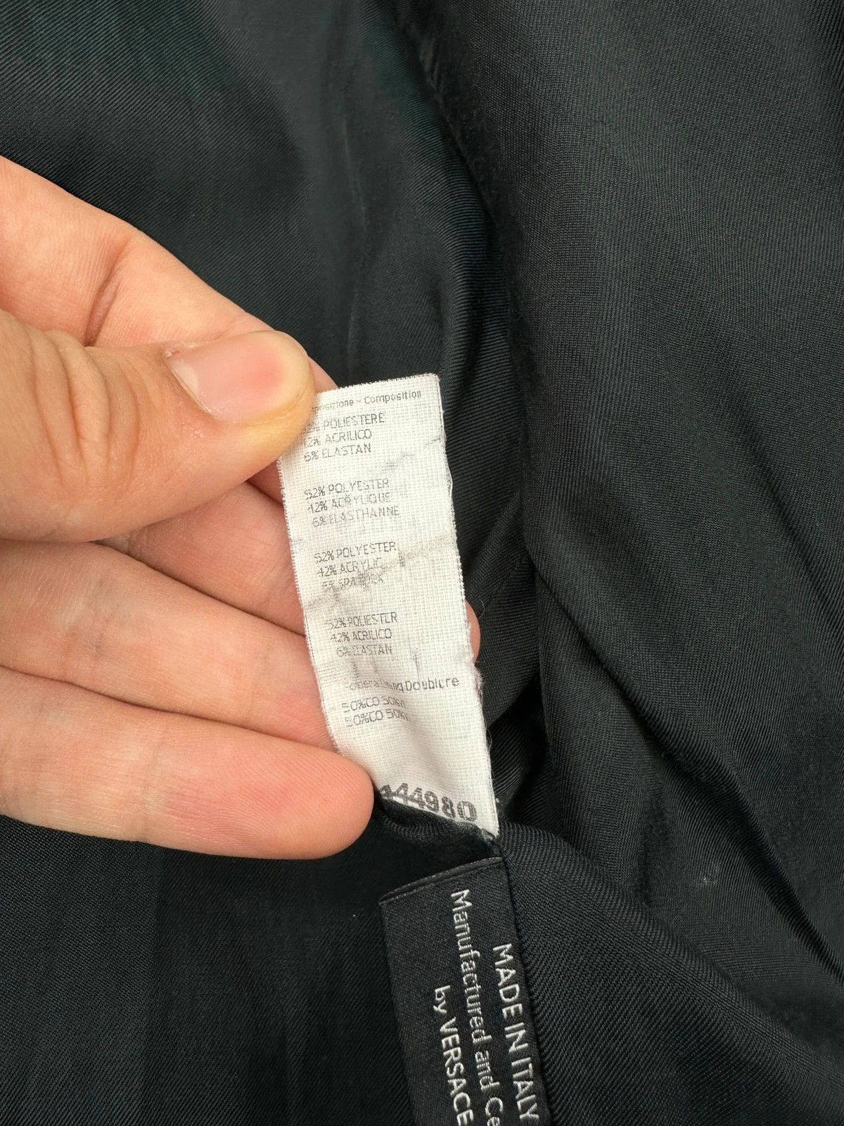 Versace Versace Early 00’s Black 4 Pockets High Collar Bomber Jacket Size US M / EU 48-50 / 2 - 14 Thumbnail