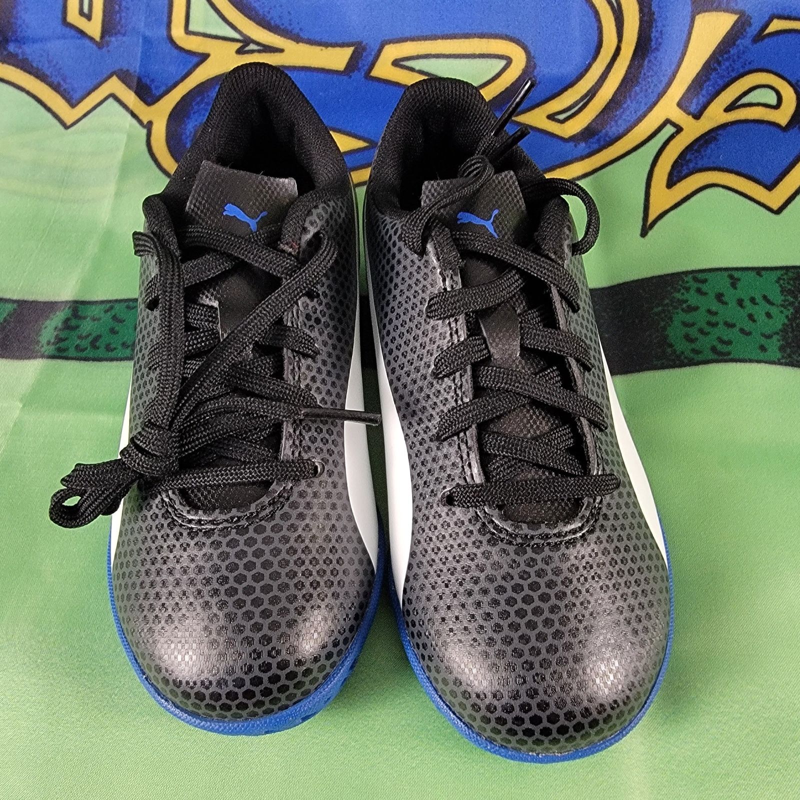Puma Puma Spirit IT Junior Indoor Soccer Shoes Sz 13C Black/White Size US 13 / EU 46 - 4 Thumbnail