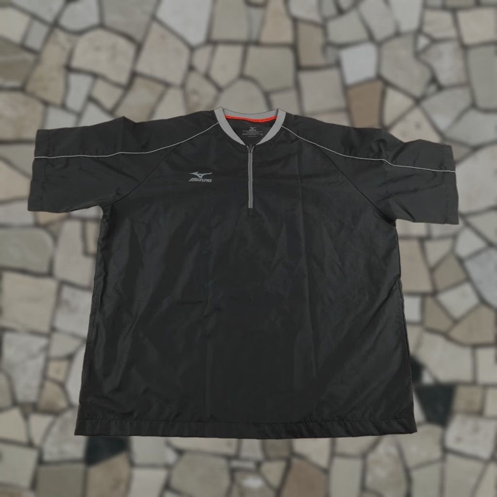 Mizuno Mizuno Jacket Windbreaker Mens Small Black 1/4 Zip Wind Shirt Baseball Golf Outdoor Sports activewear Size US S / EU 44-46 / 1 - 1 Thumbnail