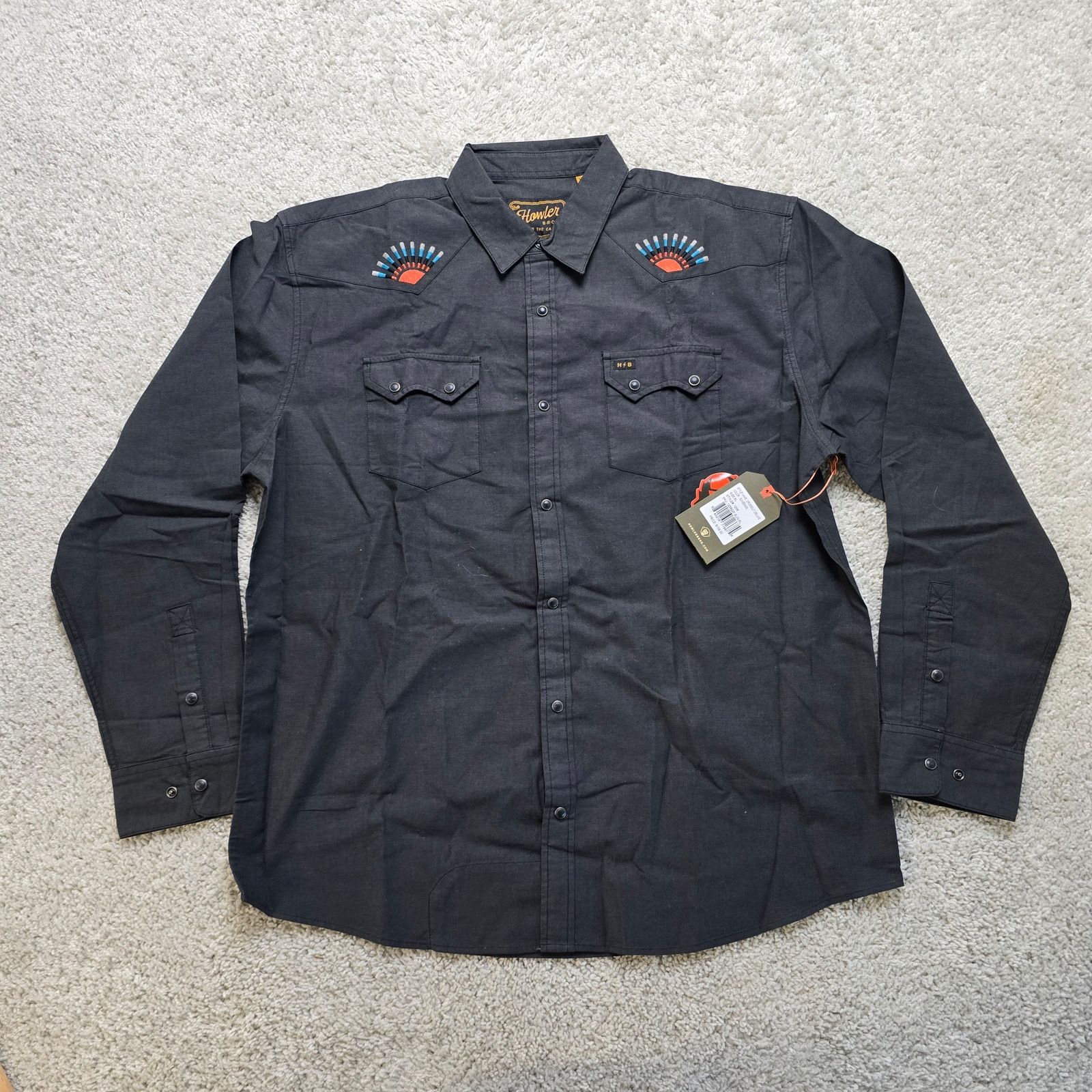 Howler Brothers Howler Bros Cowboy Shirt Men's Gaucho Deluxe Snap Rodeo XL Size US XL / EU 56 / 4 - 1 Thumbnail