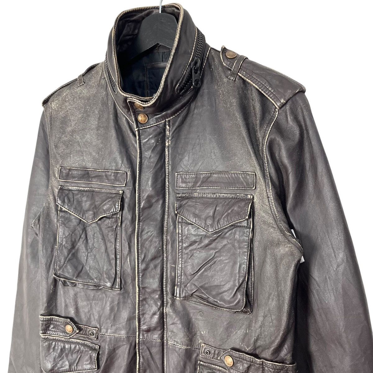 Avirex Avirex Varsity Leather Jacket Size M / US 6-8 / IT 42-44 - 2 Thumbnail
