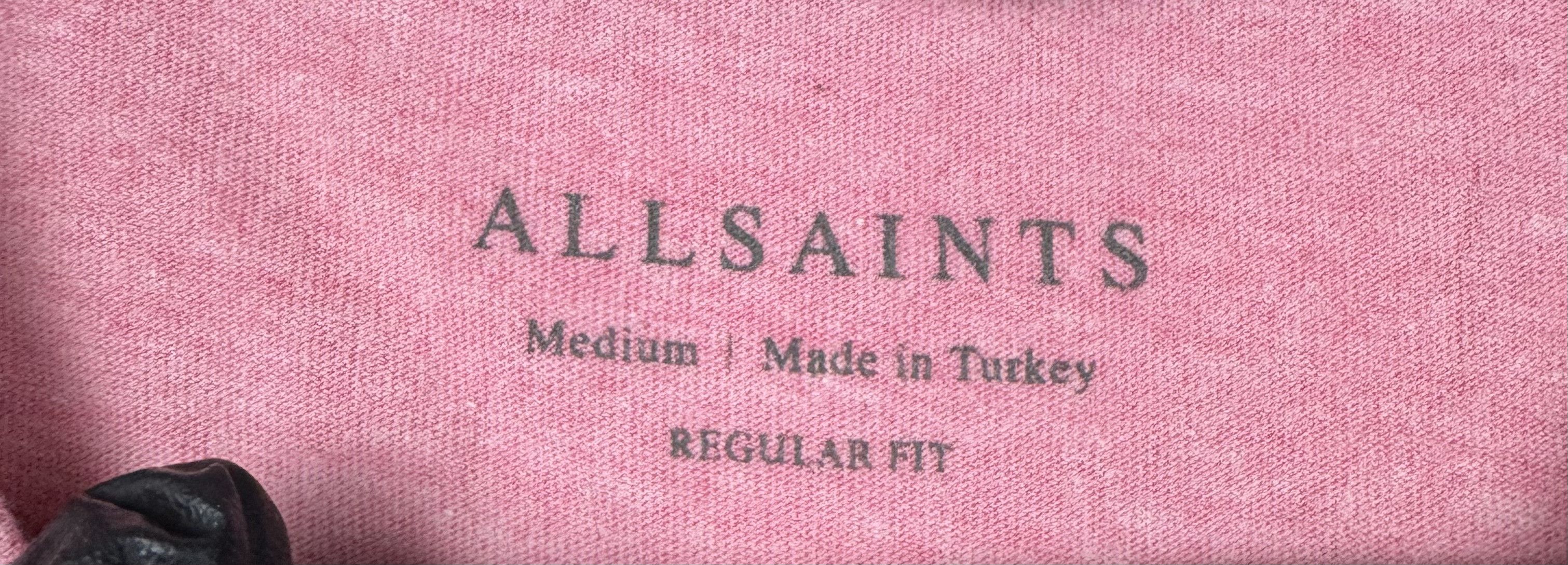 Allsaints AllSaints Pink Logo Tee Size M Size US M / EU 48-50 / 2 - 18 Thumbnail