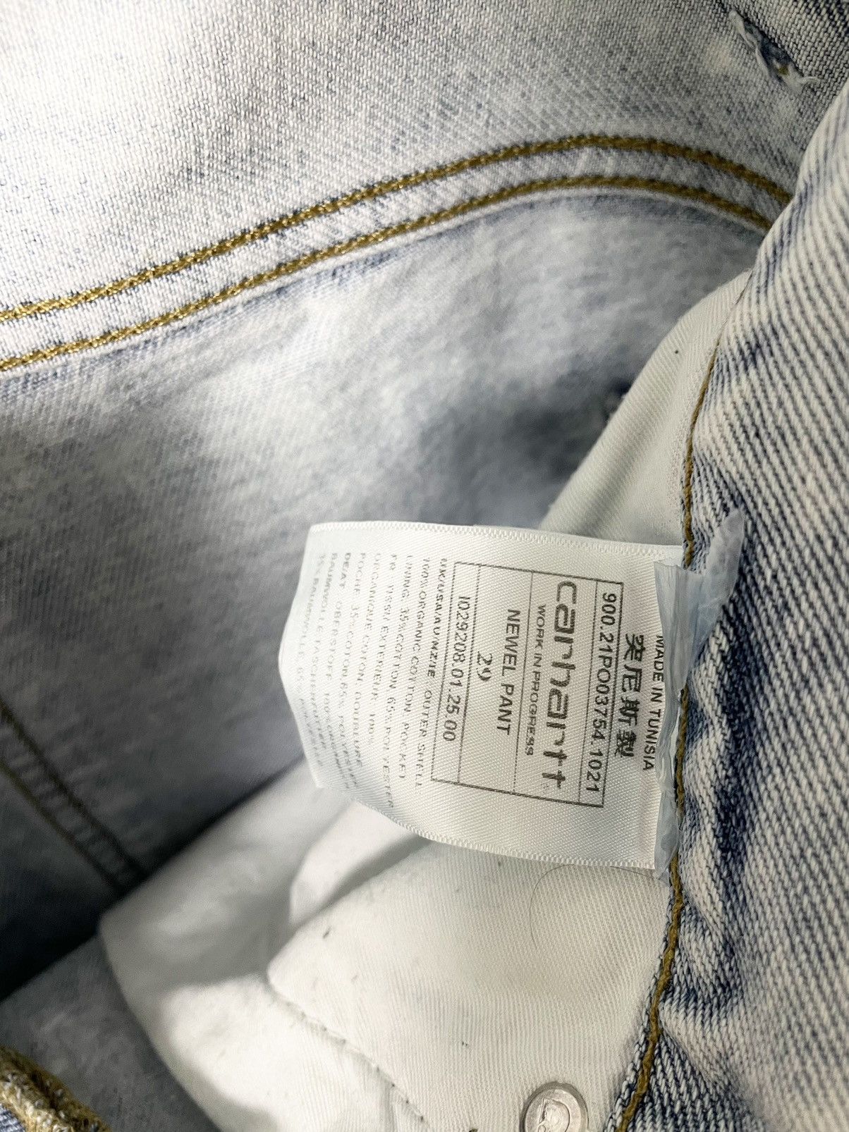 Carhartt Carhartt Newel Pant Vintage Light Blue Denim Jeans Size US 30 / EU 46 - 12 Thumbnail