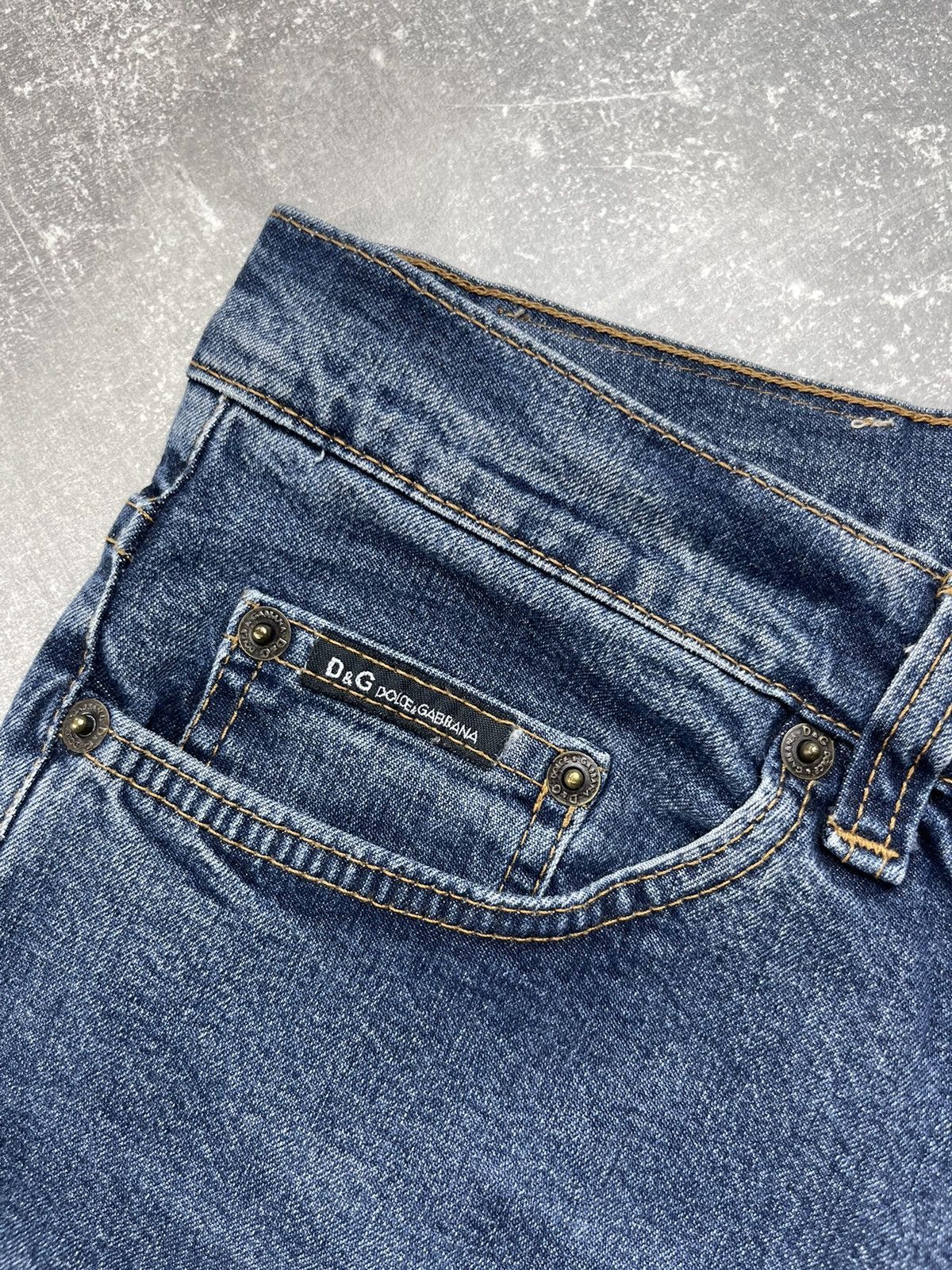 Dolce & Gabbana Vintage Y2K D&G Dolce & Gabbana Denim Jeans Straight Fit Size 32" / US 10 / IT 46 - 9 Thumbnail