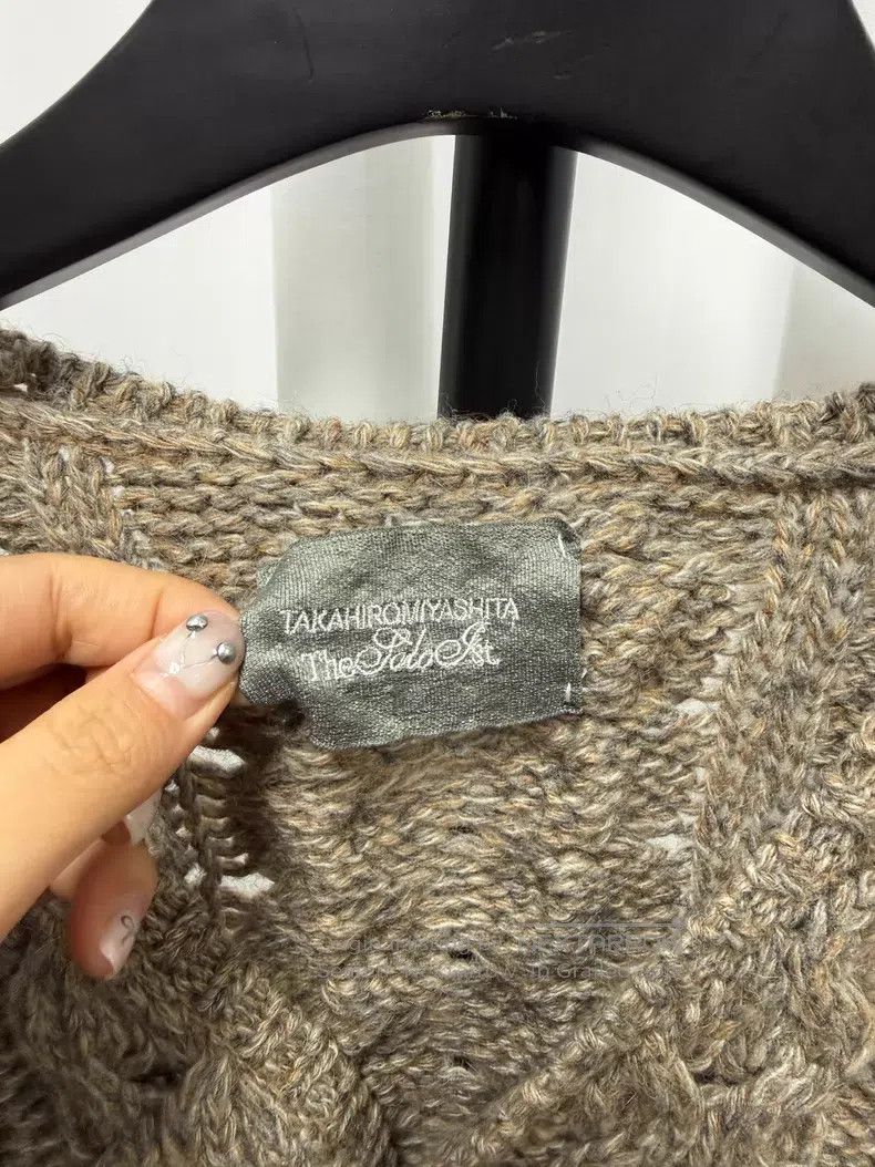 Takahiromiyashita The Soloist. Takahiromiyashita The Soloist. Coarse Knit Hemp Open Cardi Size M / US 6-8 / IT 42-44 - 4 Thumbnail