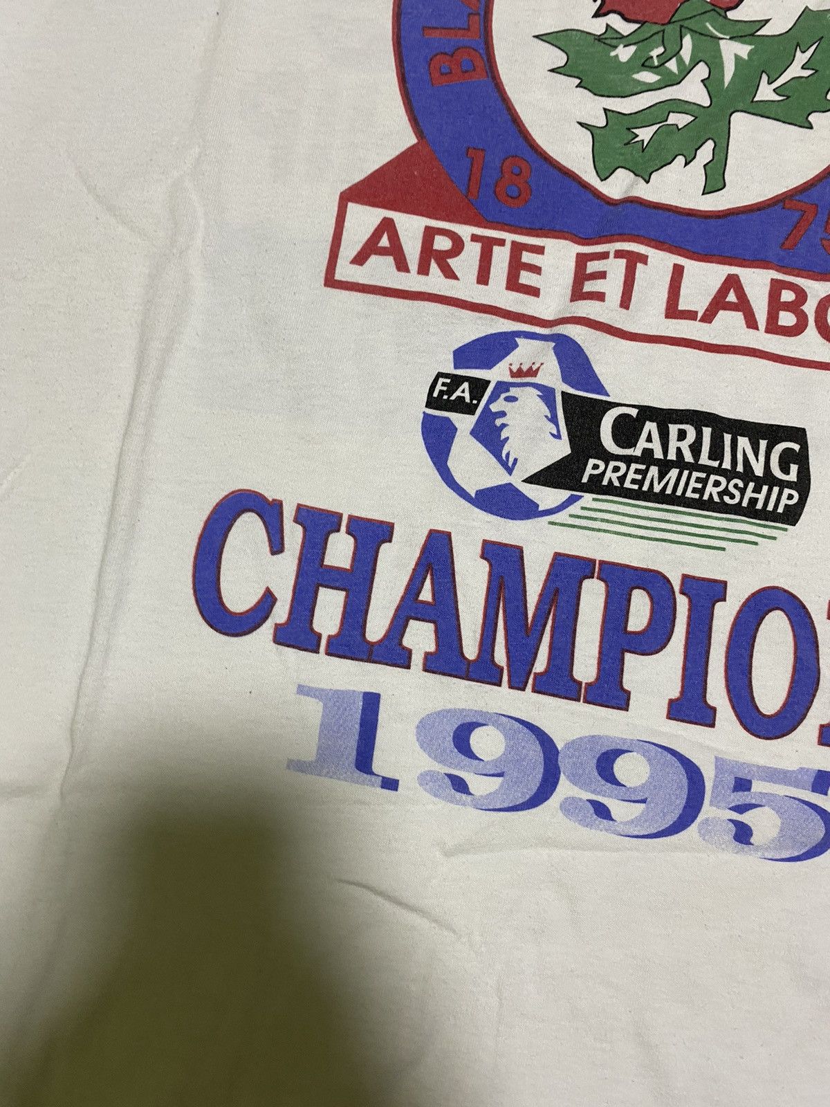 Vintage Vintage ‘95 Blackburn Rovers Carling Premiership Champs Tee Size US XL / EU 56 / 4 - 3 Thumbnail