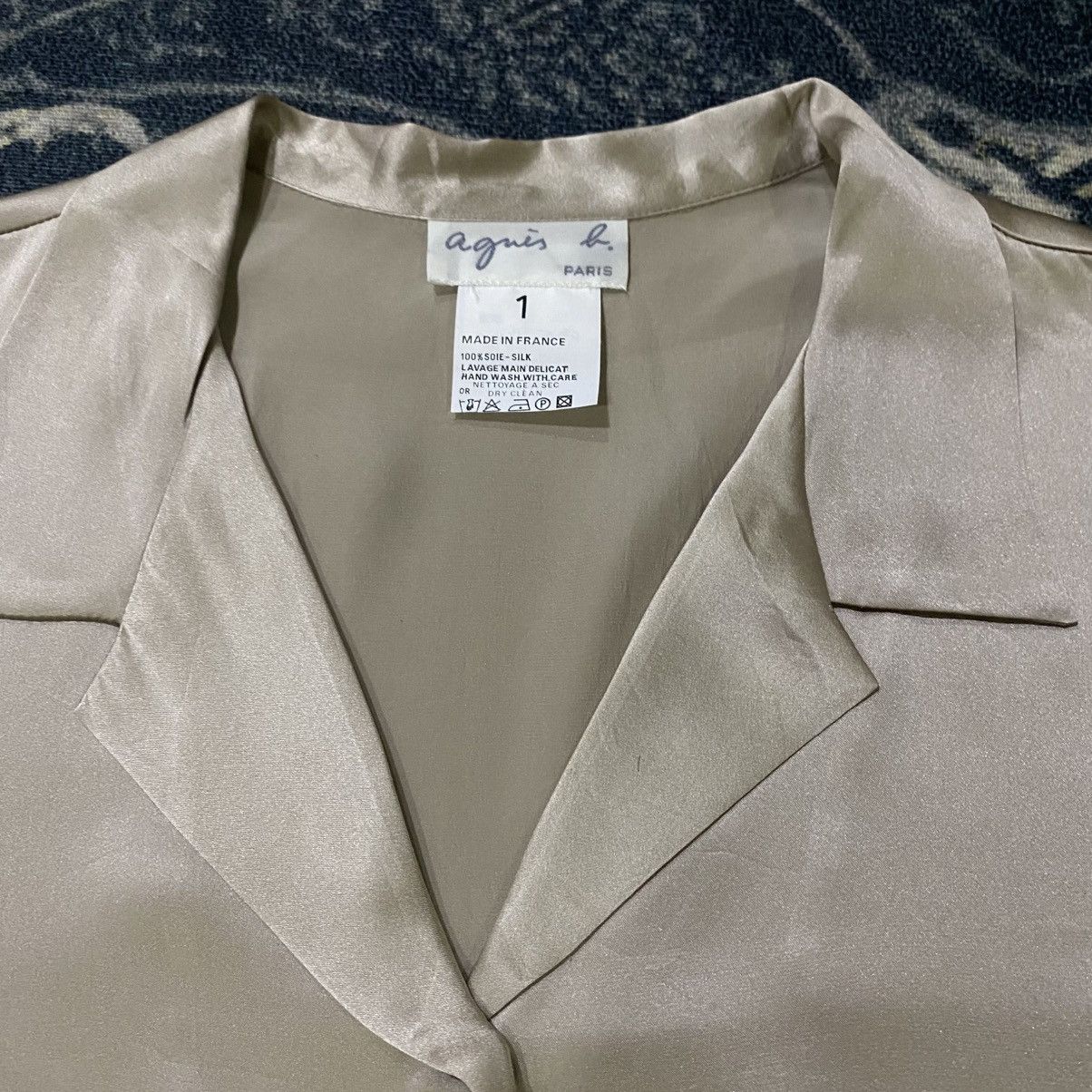 agnes b. ‼️LAST DROP‼️Agnès b Silk Blouse Vintage Minimalist Luxury Size S / US 4 / IT 40 - 16 Thumbnail