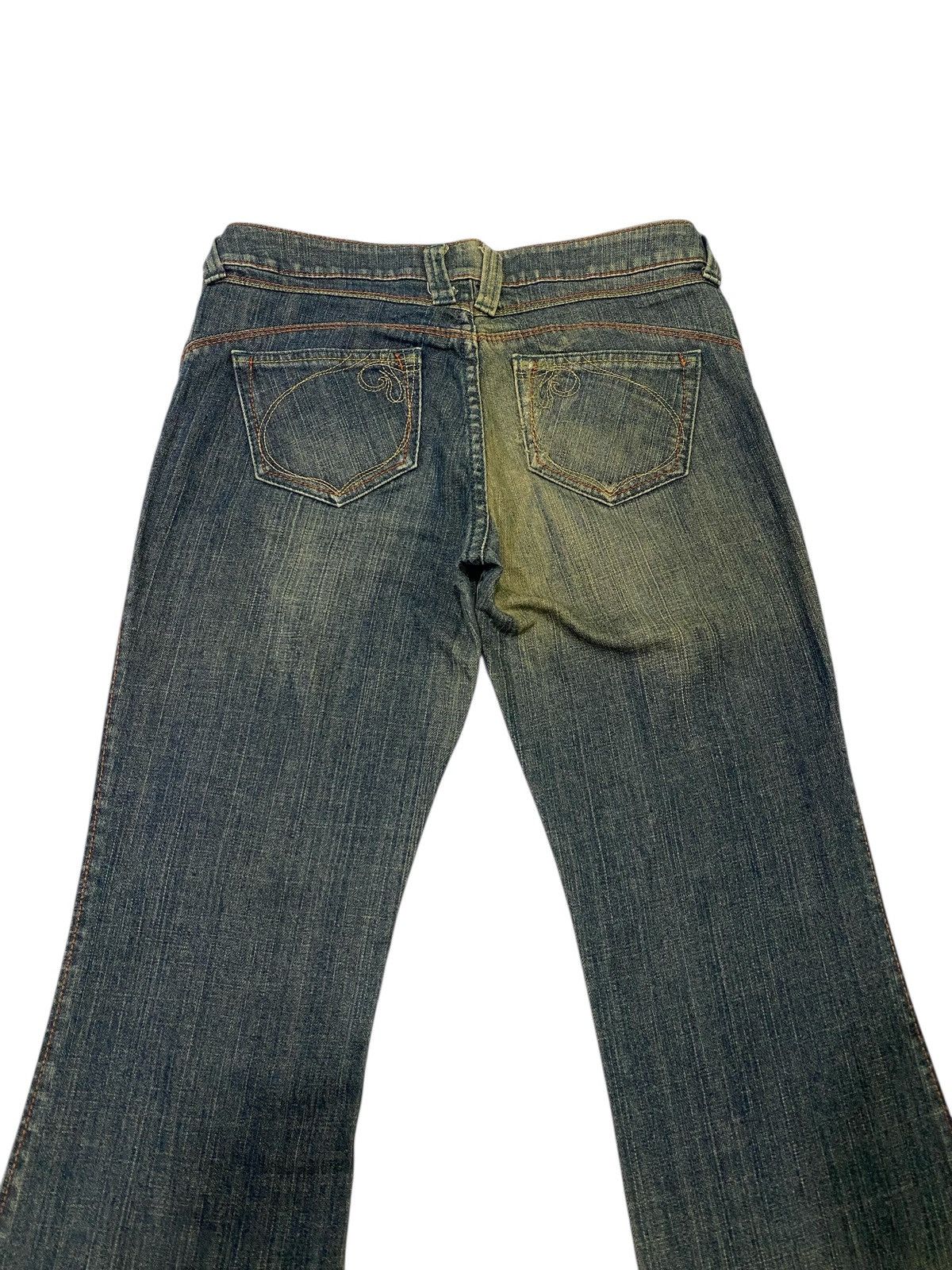 If Six Was Nine Japanese brand X tornado mart spiral style flare jeans Size US 31 - 6 Thumbnail