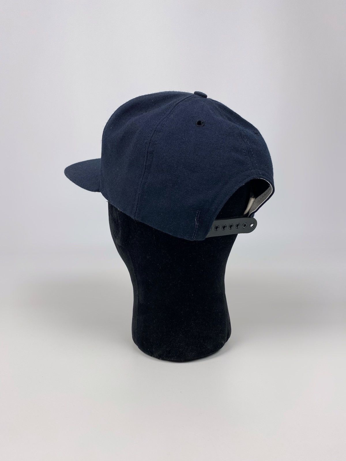 New Era 80s 90s Vintage New Era Dupont Visor Navy Blank Snapback Hat Size ONE SIZE - 13 Thumbnail