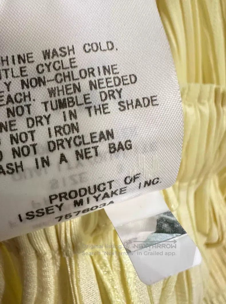 Issey Miyake Issey Miyake size:3 Yellow Wide-Leg Pants Size 31" - 4 Thumbnail