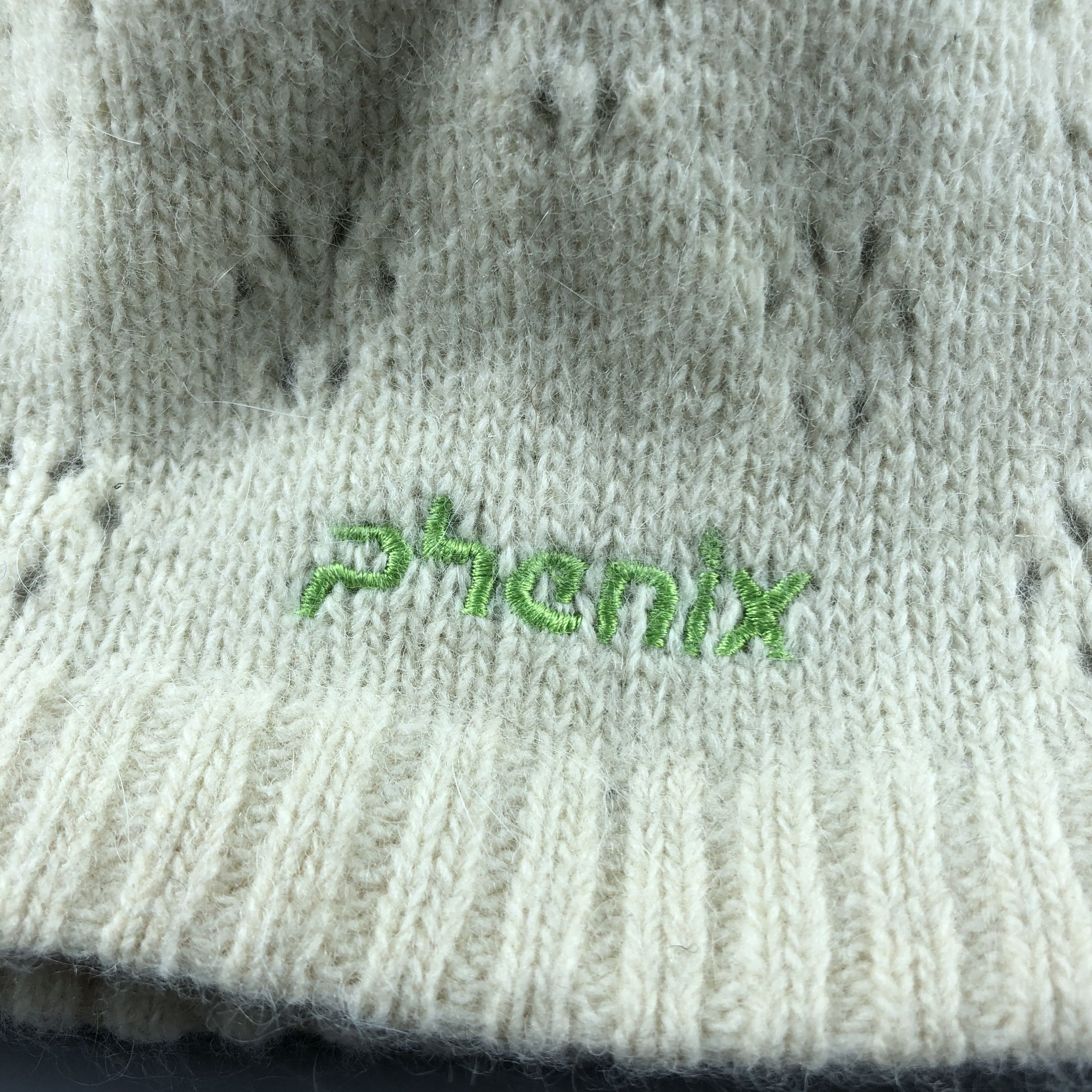 Phenix × Vintage Phenix Bobble Beanie Snow Hat Snow Cap -D126 Size ONE SIZE - 4 Thumbnail