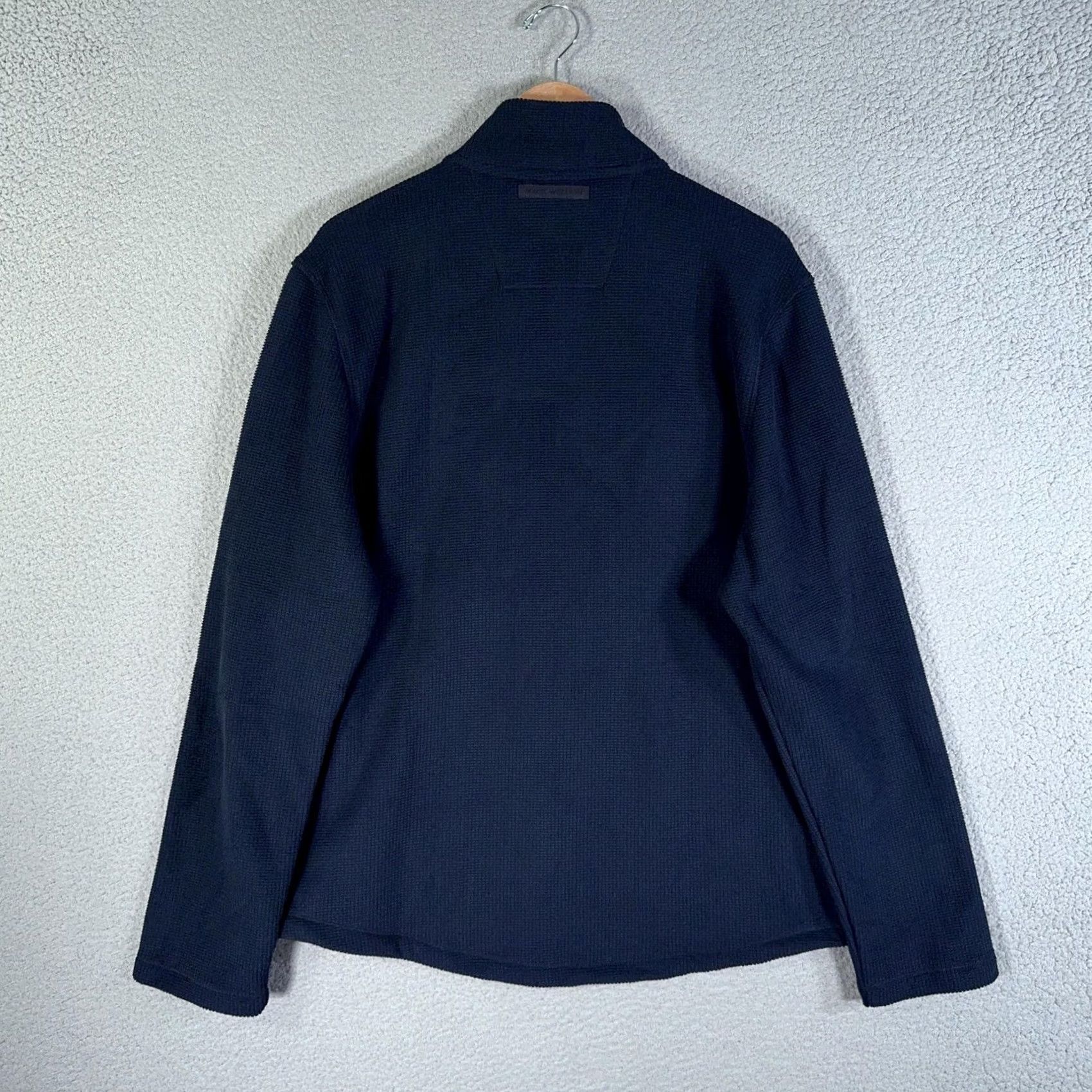 Vintage Mack Weldon Latitude Fleece Jacket Mens XL Navy Full Zip Permit Flow Logo Size US XL / EU 56 / 4 - 3 Thumbnail