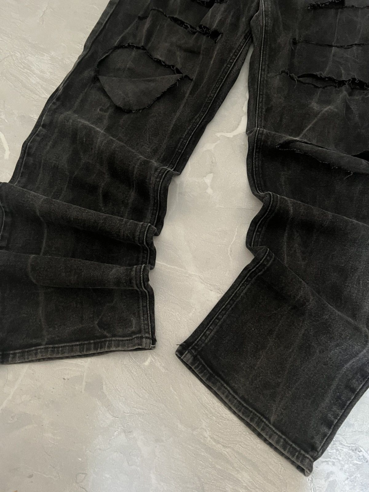 Vintage Y2K Japanese Vibe Grunge Slim — Fit Jeans Faded Wash Size US 36 / EU 52 - 3 Thumbnail