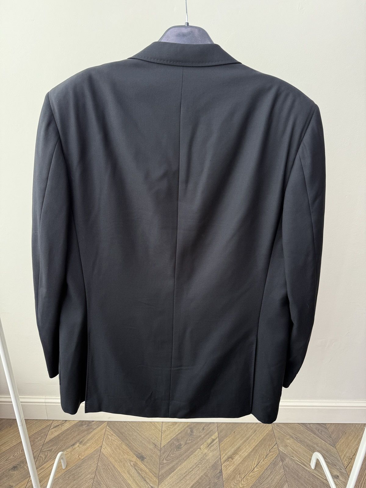 Canali Vintage CANALI Black Wool Blazer Jacket Size 52R - 8 Thumbnail
