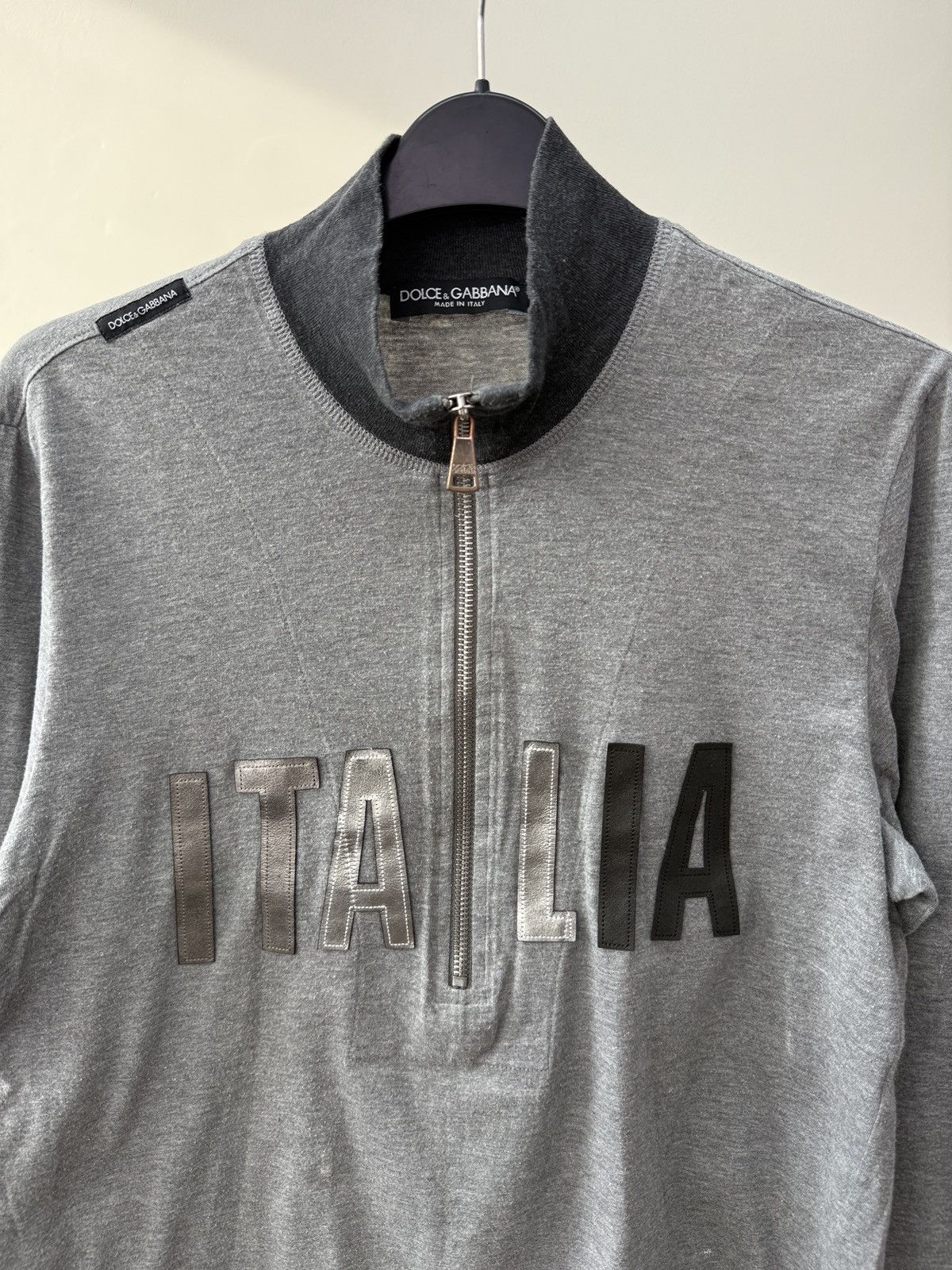 Dolce & Gabbana Vintage Dolce Gabbana Italia Big Logo 1/4 Zip long sleeve Size US M / EU 48-50 / 2 - 6 Thumbnail