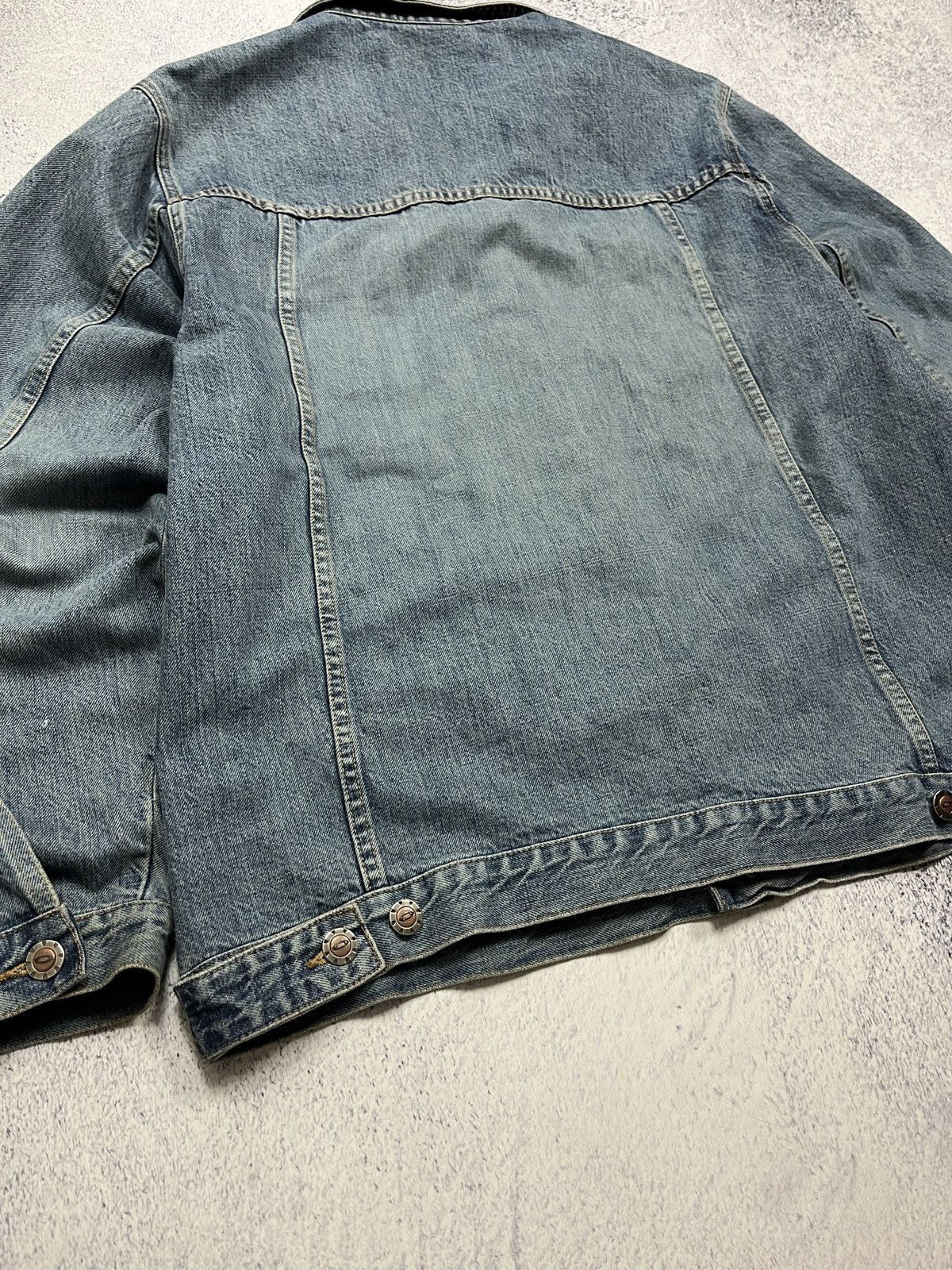 Oakley Crazy Vintage 00’s Oakley Industries Denim Jeans Jacket Y2k Size US XL / EU 56 / 4 - 16 Thumbnail
