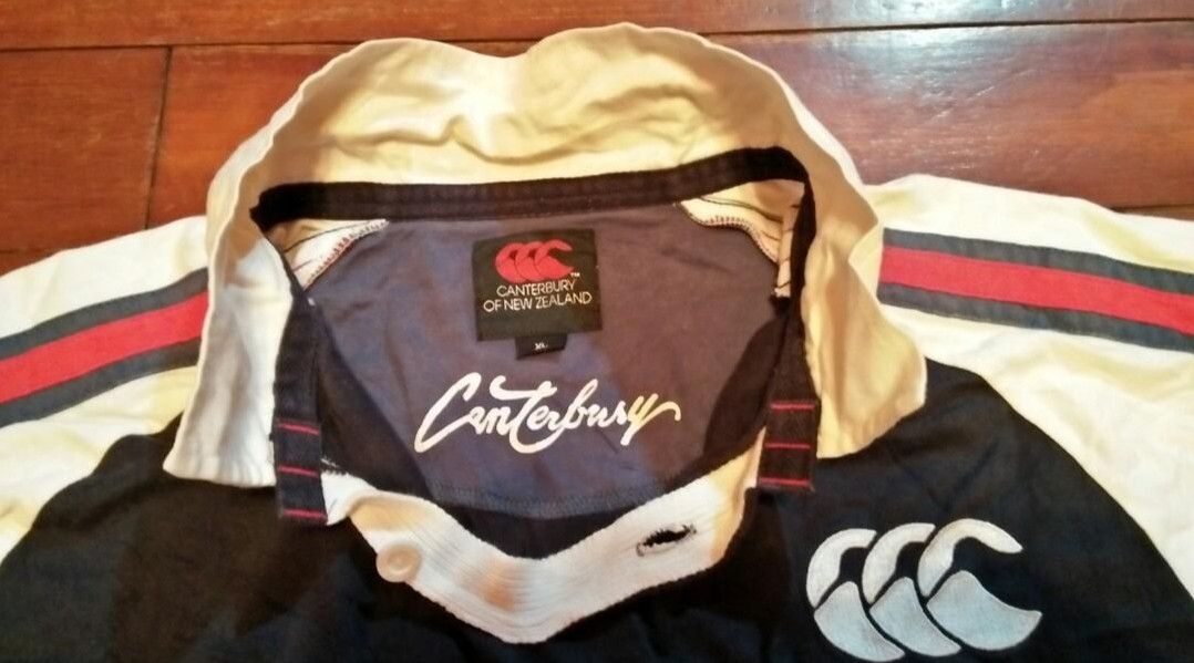 Canterbury of New Zealand Canterbury collar t shirt big logo Size US L / EU 52-54 / 3 - 3 Thumbnail